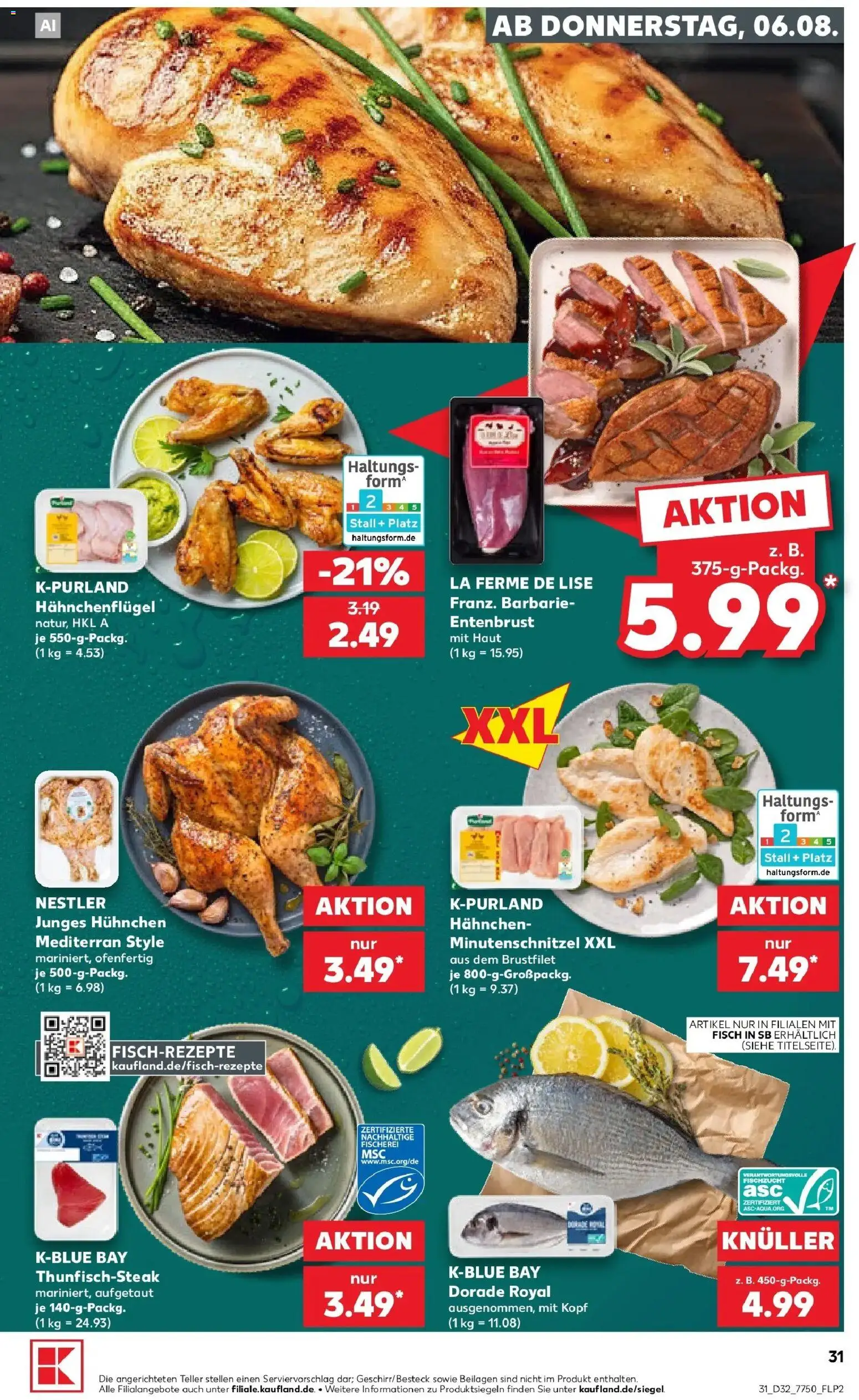 Kaufland Prospekt Weiden In Der Oberpfalz – gültig ab 03.08.2026 | Seite: 40 | Produkte: Dorade, Hahnchen, Fisch