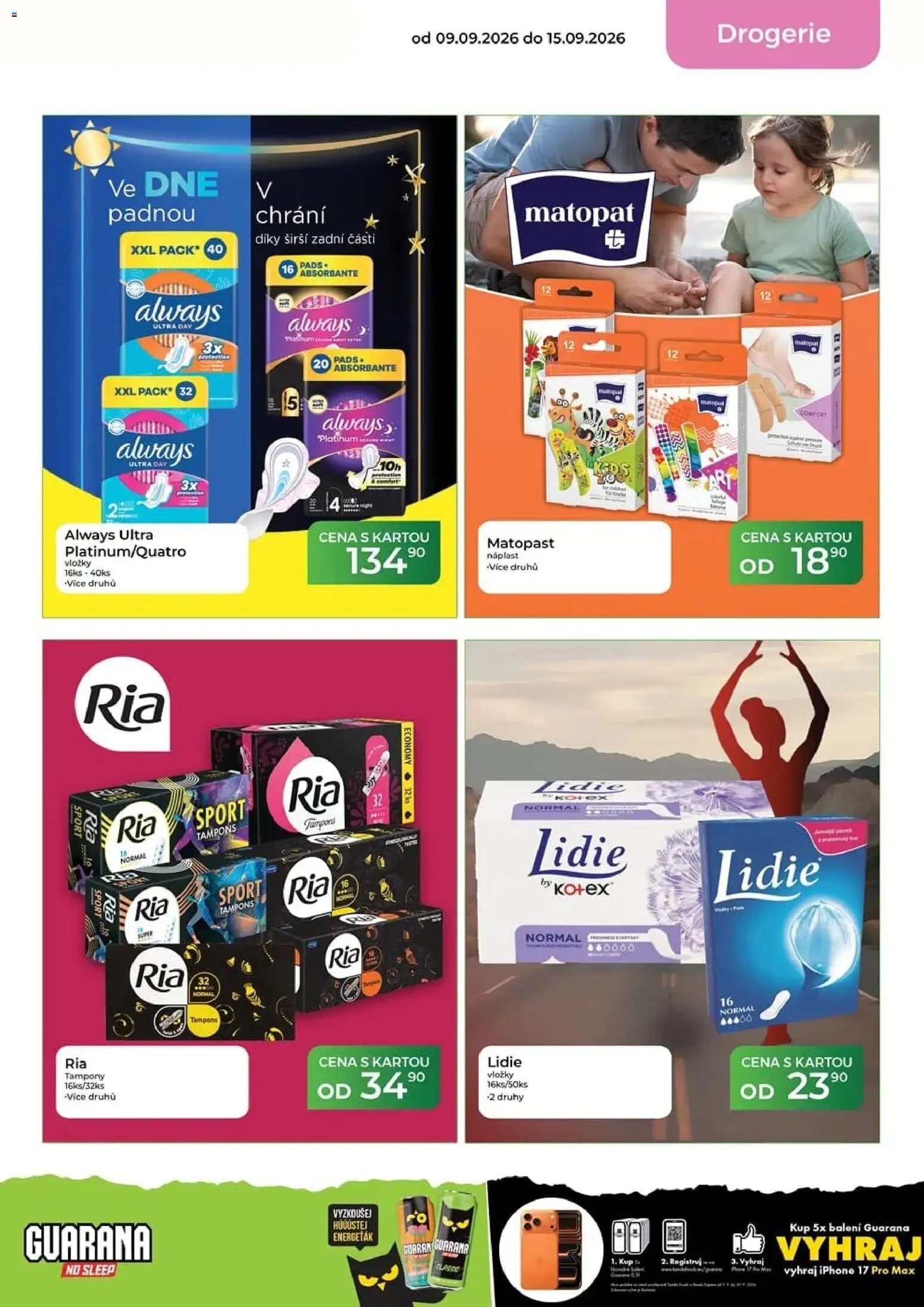 Tamda Foods leták od 16.09.2026 | Strana: 57 | Produkty: Vložky, Náplast, Drogerie, Tampony