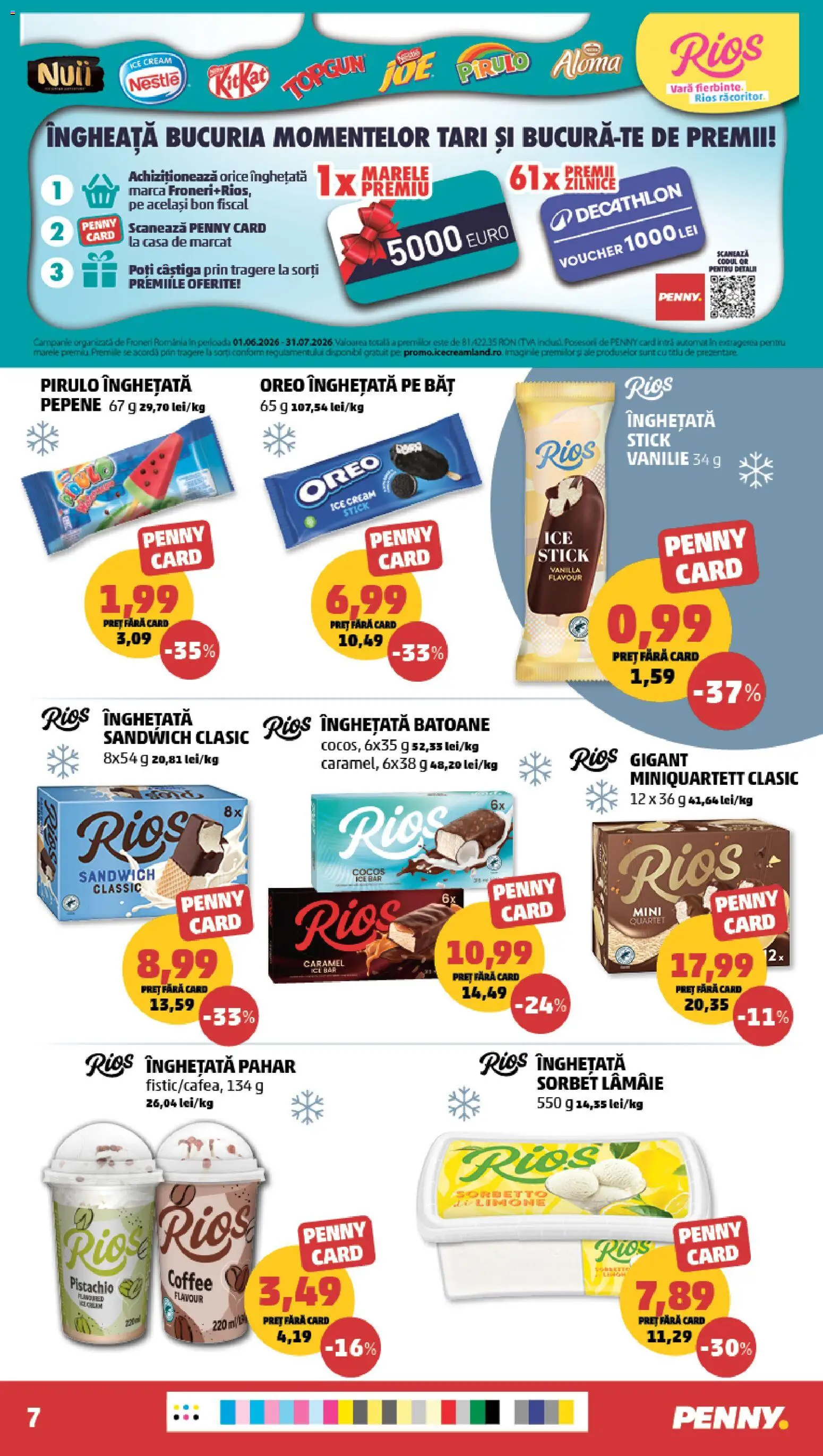 Noul catalog PENNY – valabil de la 24.06.2026 | Pagină: 7 | Produse: Înghețată, Lămâie