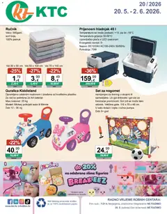 KTC - Katalog igračke i tekstil - Pregled kataloga iz trgovine KTC, vrijedi od 20.05.2026