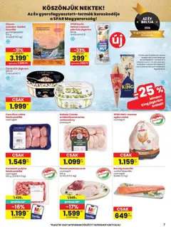 Spar akciós újság - amely érvényes a következő dátumtól: 11.06.2026 | Oldal: 7 | Termékek: Egész csirke, Lazacfilé, Jégkrém, Pálcikás jégkrém