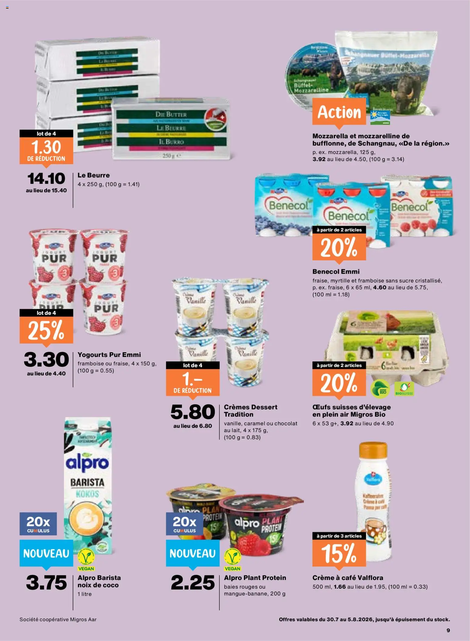 Migros aktionen FR – gültig ab 30.07.2026 | Seite: 9