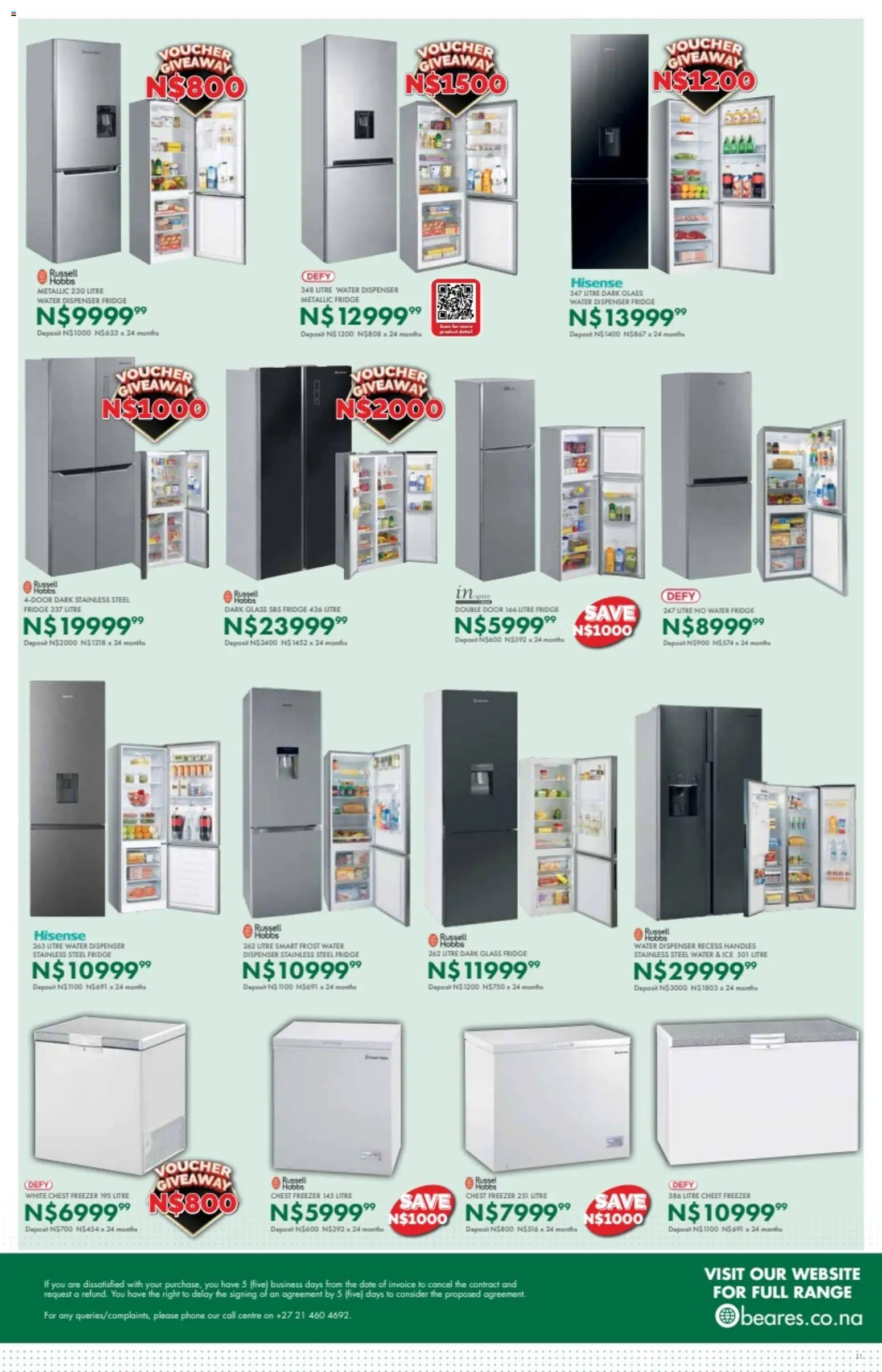 New Beares catalogue – valid from 11.05.2026 | Page: 11 | Products: Freezer, Fridge, Chest freezer, Water