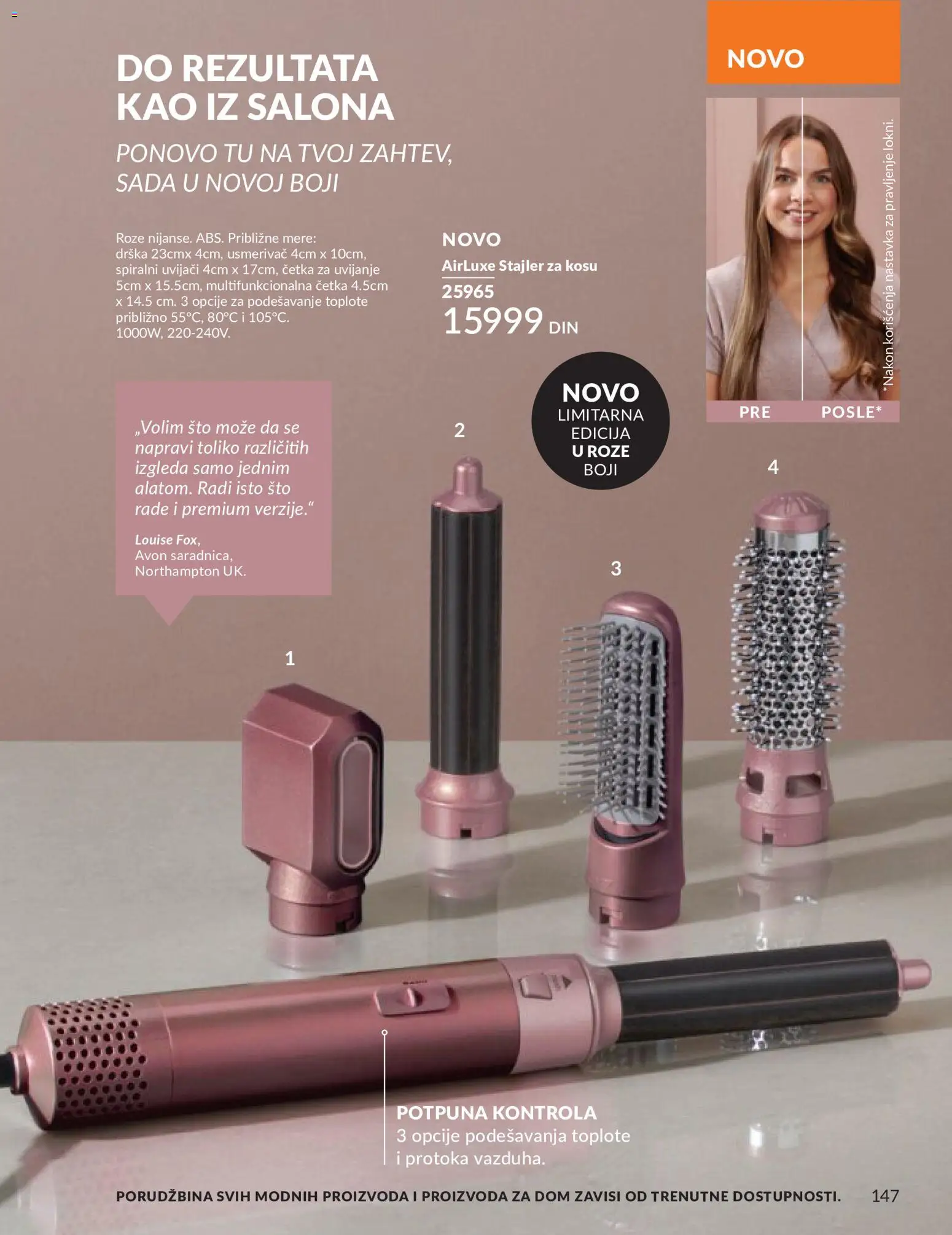 AVON katalog - važi od 01.06.2026 | Strana: 147 | Proizvode: Sto, Četka