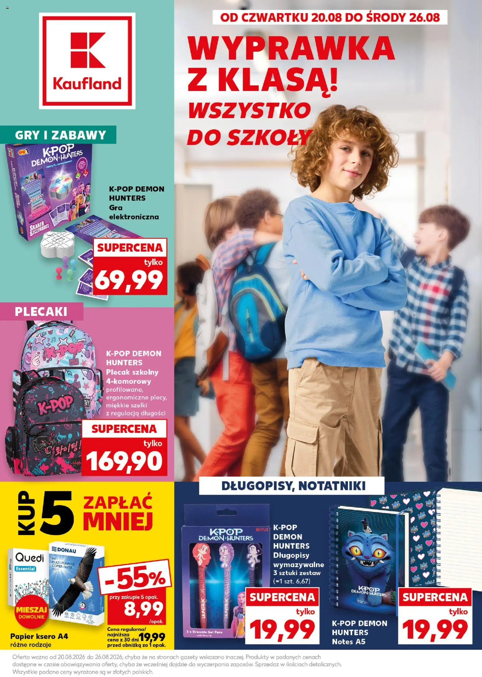 Kaufland Polsko leták - Nowy rok szkolny od 20.08.2026 | Strana: 1