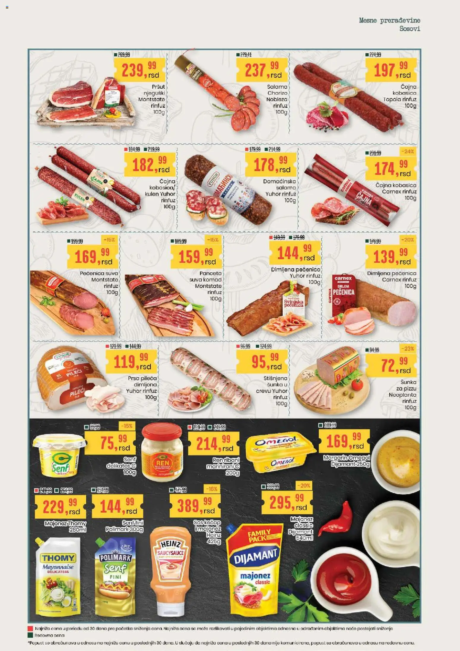 Aroma Market katalog - važi od 06.08.2026 | Strana: 8 | Proizvode: Pršut, Margarin, Šunka, Heinz