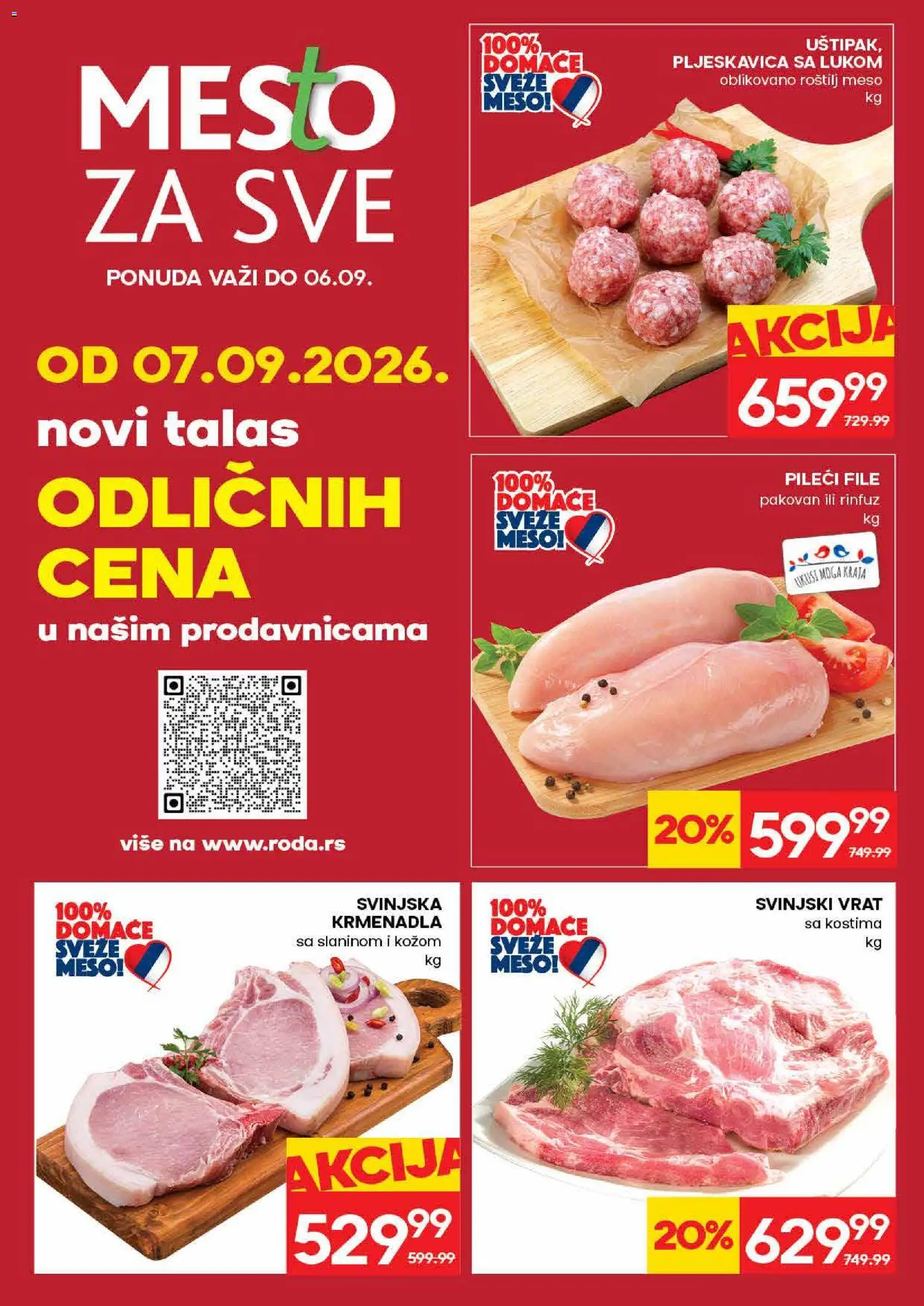 Roda katalog - važi od 31.08.2026 | Strana: 6 | Proizvode: Meso, Vrat, Roštilj meso, Roštilj