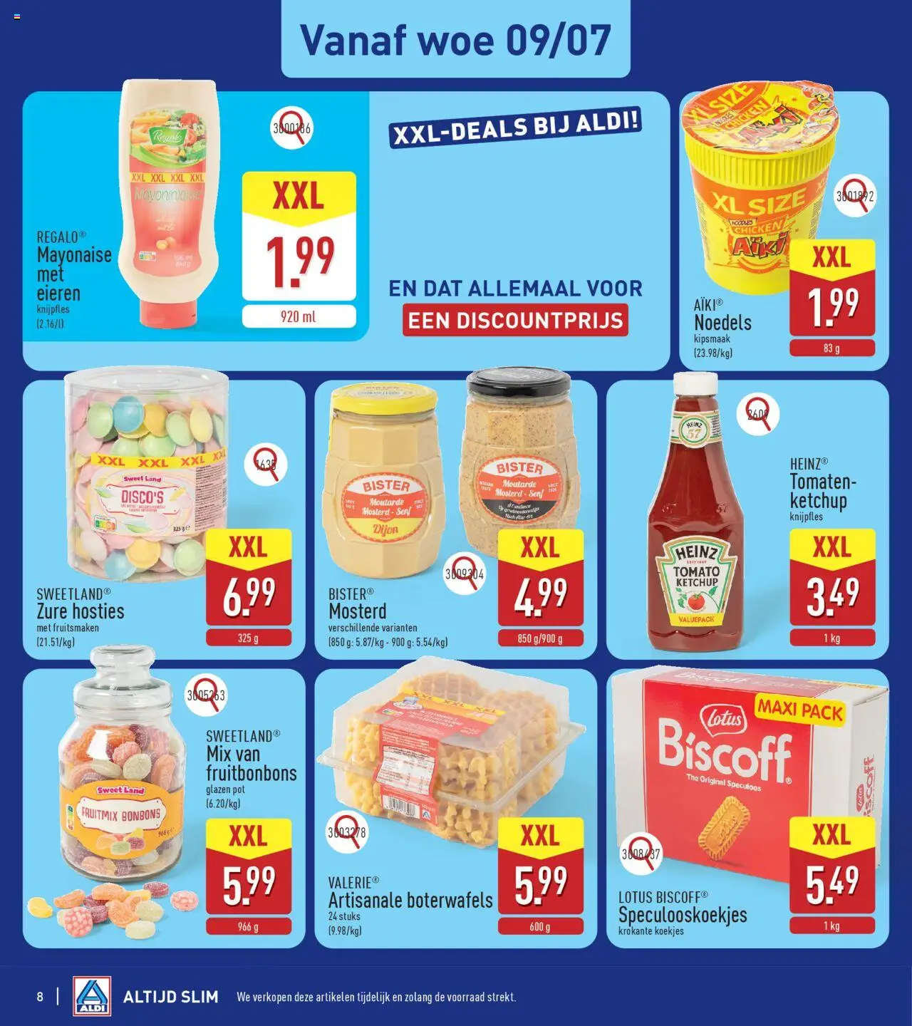 {H1} | Pagina: 8 | Producten: Noedels, Ketchup, Koekjes, Eieren