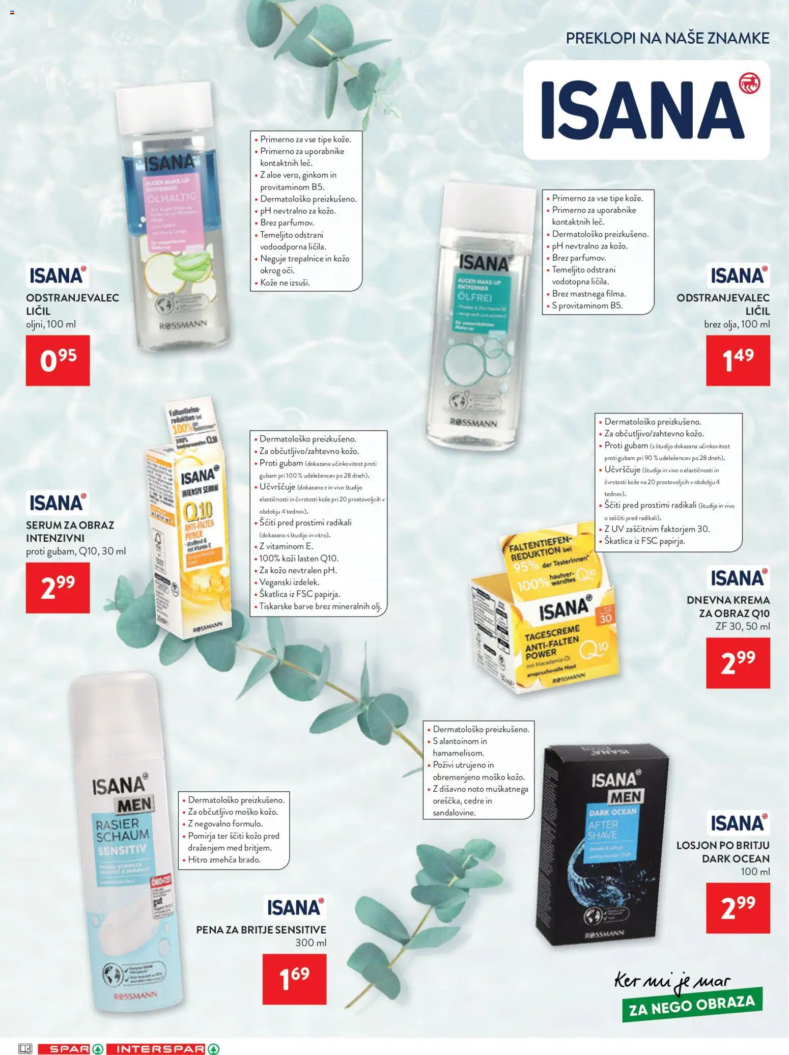Novi Spar katalog ponudbe – veljaven od 20.05.2026 | Stran: 46 | Izdelki: Krema, Odstranjevalec licil, Pena za britje
