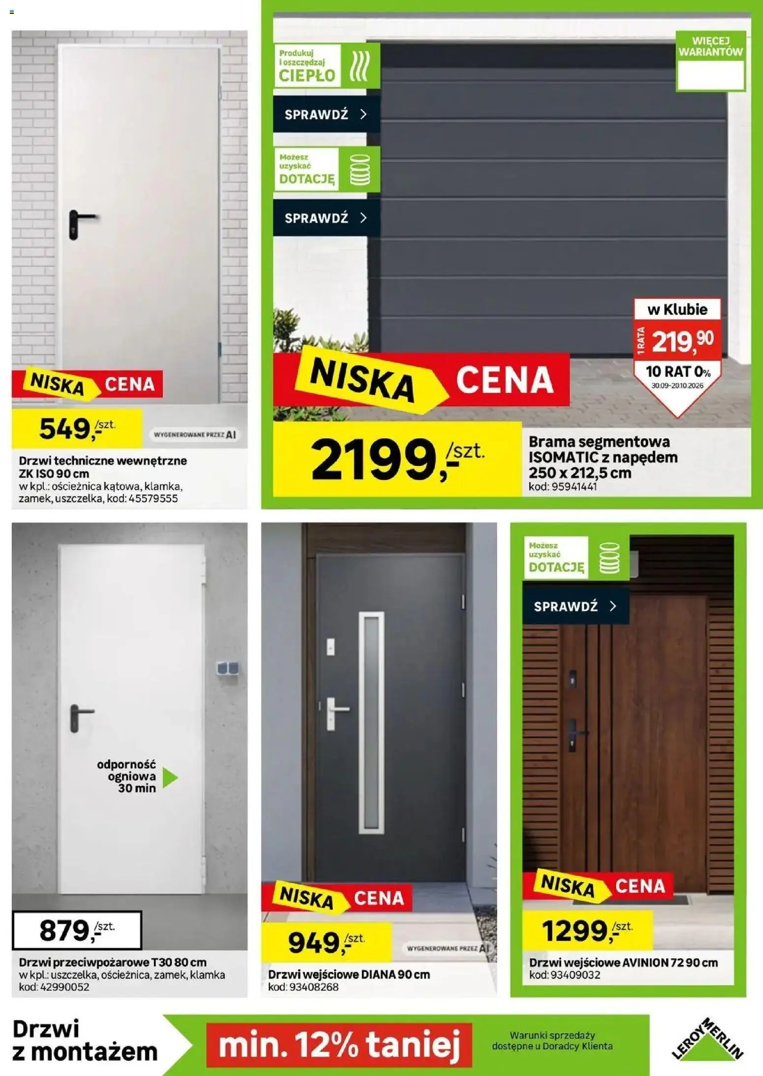 Leroy Merlin aktualna gazetka od (30.09.2026 - 20.10.2026) | Strona: 29 | Produkty: Drzwi