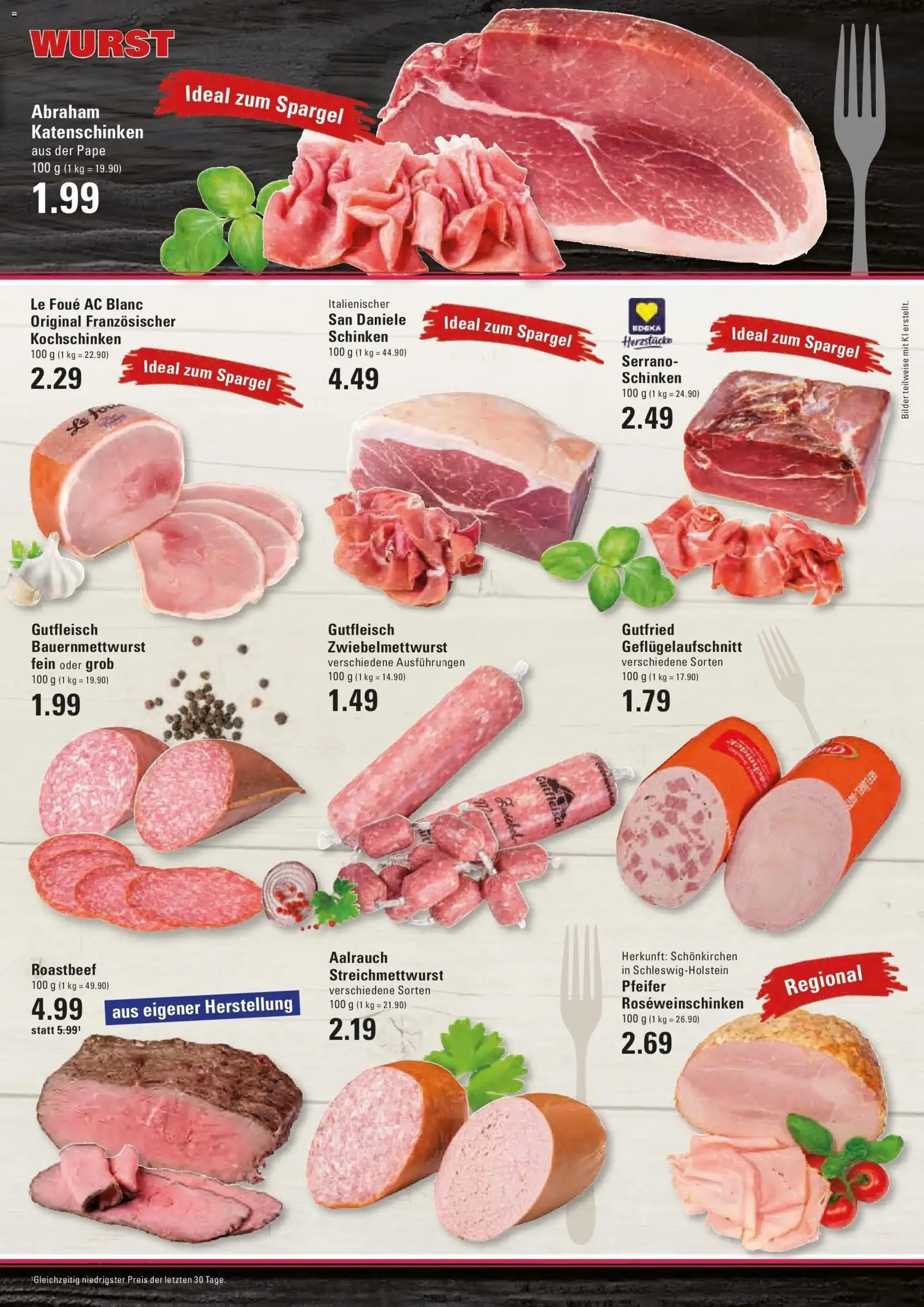 Edeka prospekt Stade	 – gültig ab 10.05.2026 | Seite: 5 | Produkte: Spargel, Bilder, Wurst, Serrano schinken