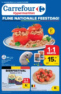 Carrefour folder week 29 - Voorbeeld van een folder van Carrefour, geldig van 15/07/2026 | Pagina: 1 | Producten: Bier, Kekszek
