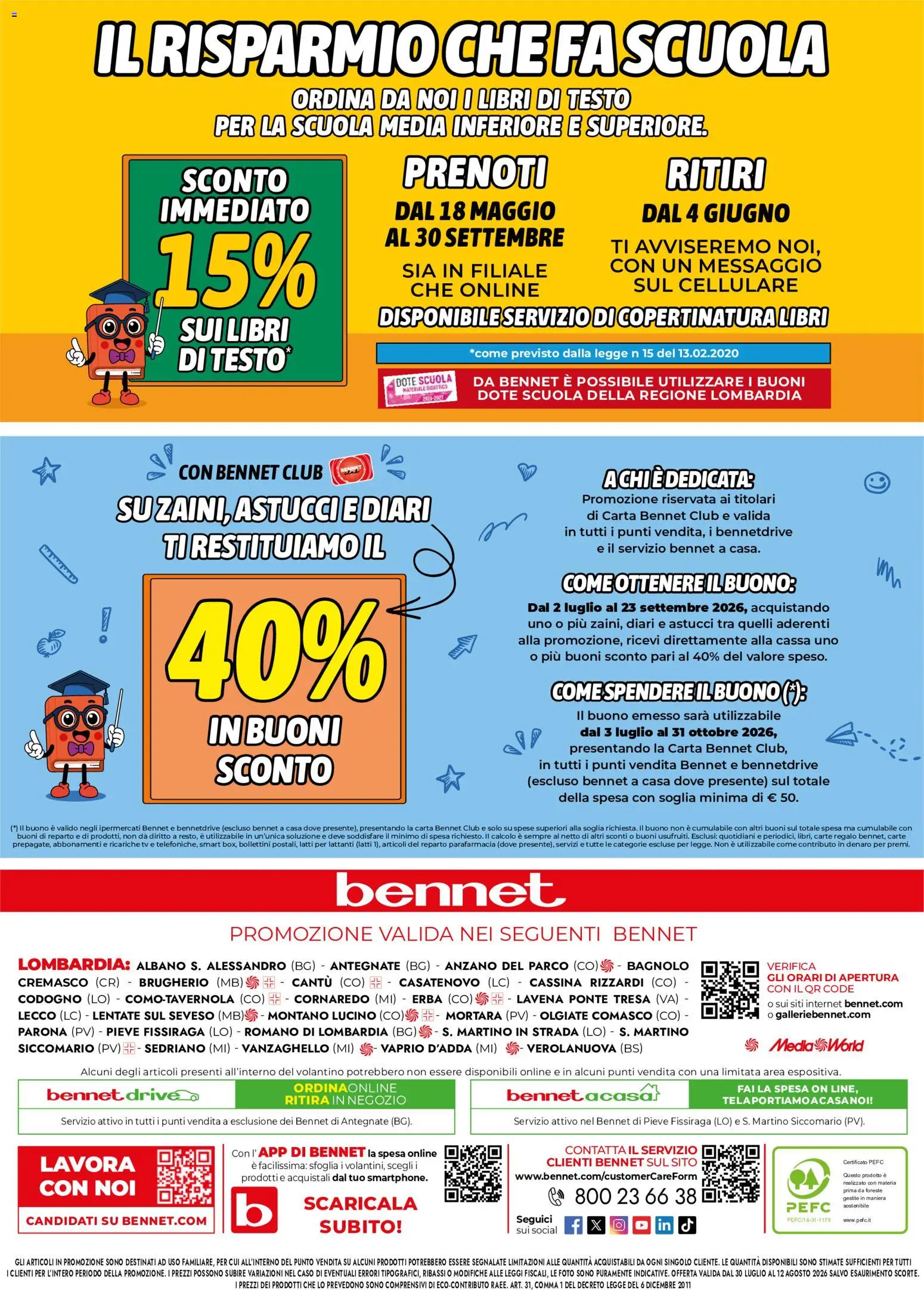Volantino bennet del 30/07/2026 | Pagina: 36 | Prodotti: Cellulare, TV