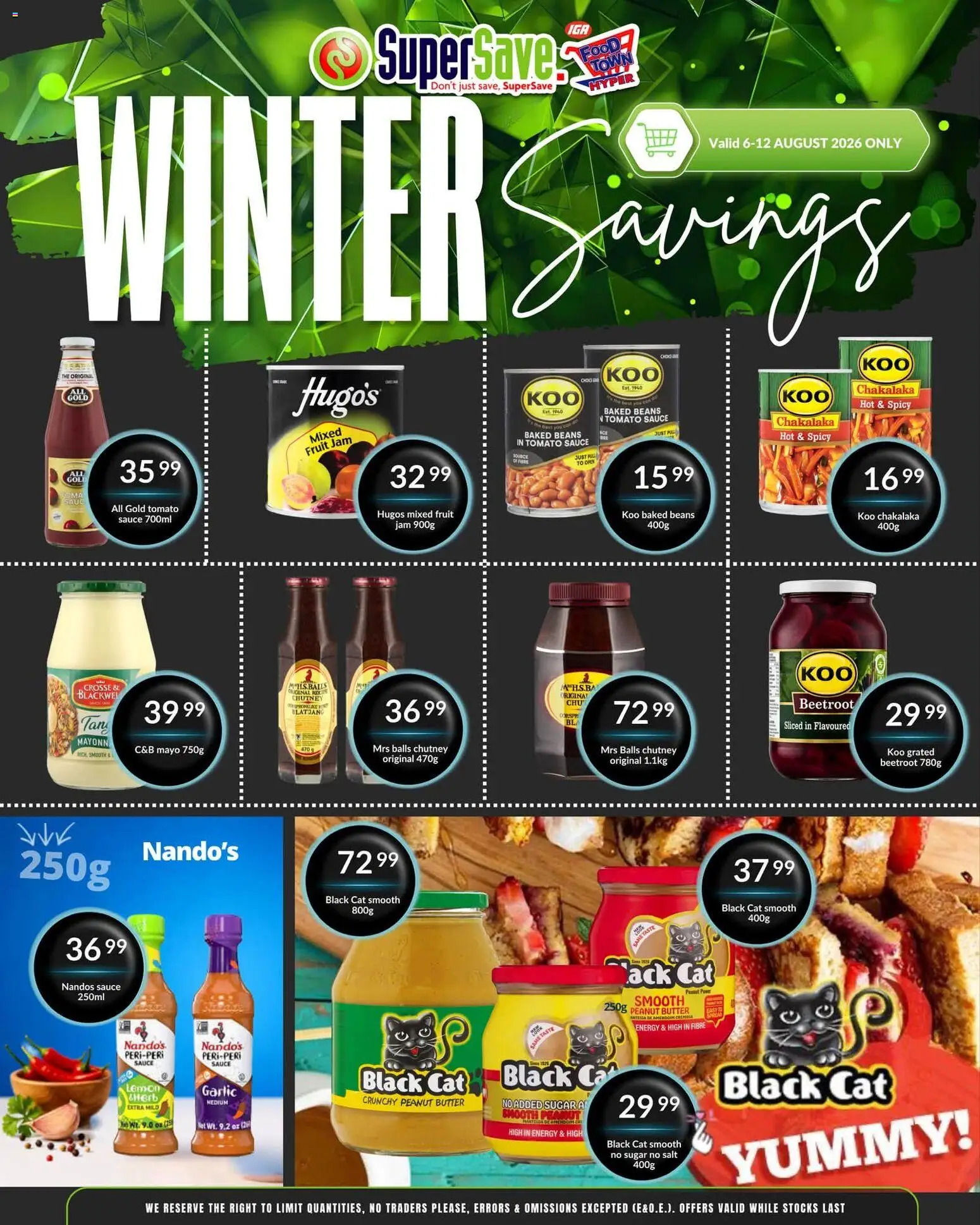New Super Save catalogue – valid from 06/08/2026 | Page: 17 | Products: Beans, Butter, Sugar, Lemon