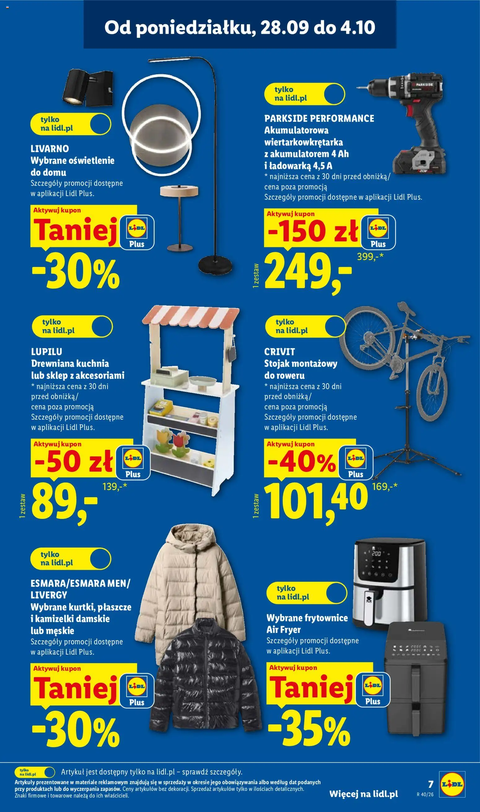 Lidl Polsko katalog od 28.09.2026 | Strana: 7 | Produkty: Parkside