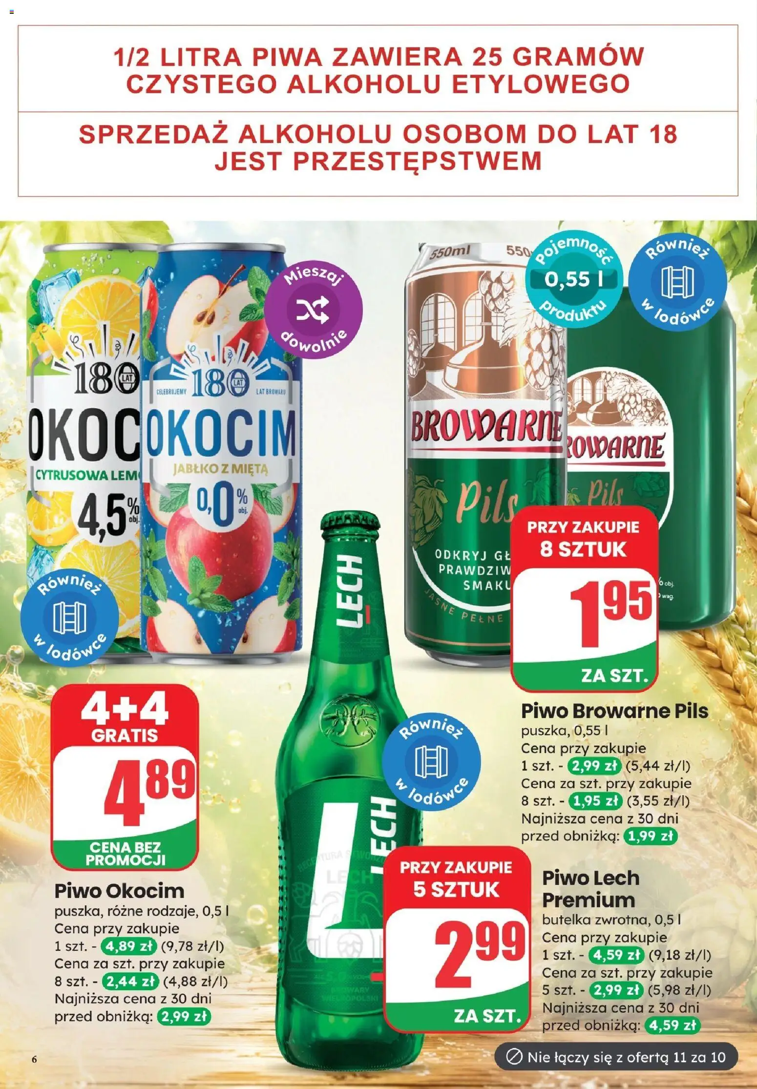 Dino gazetka - Weekendowe Okazje od 24.07.2026 | Strona: 6 | Produkty: Mięta, Piwo, Piwo browarne