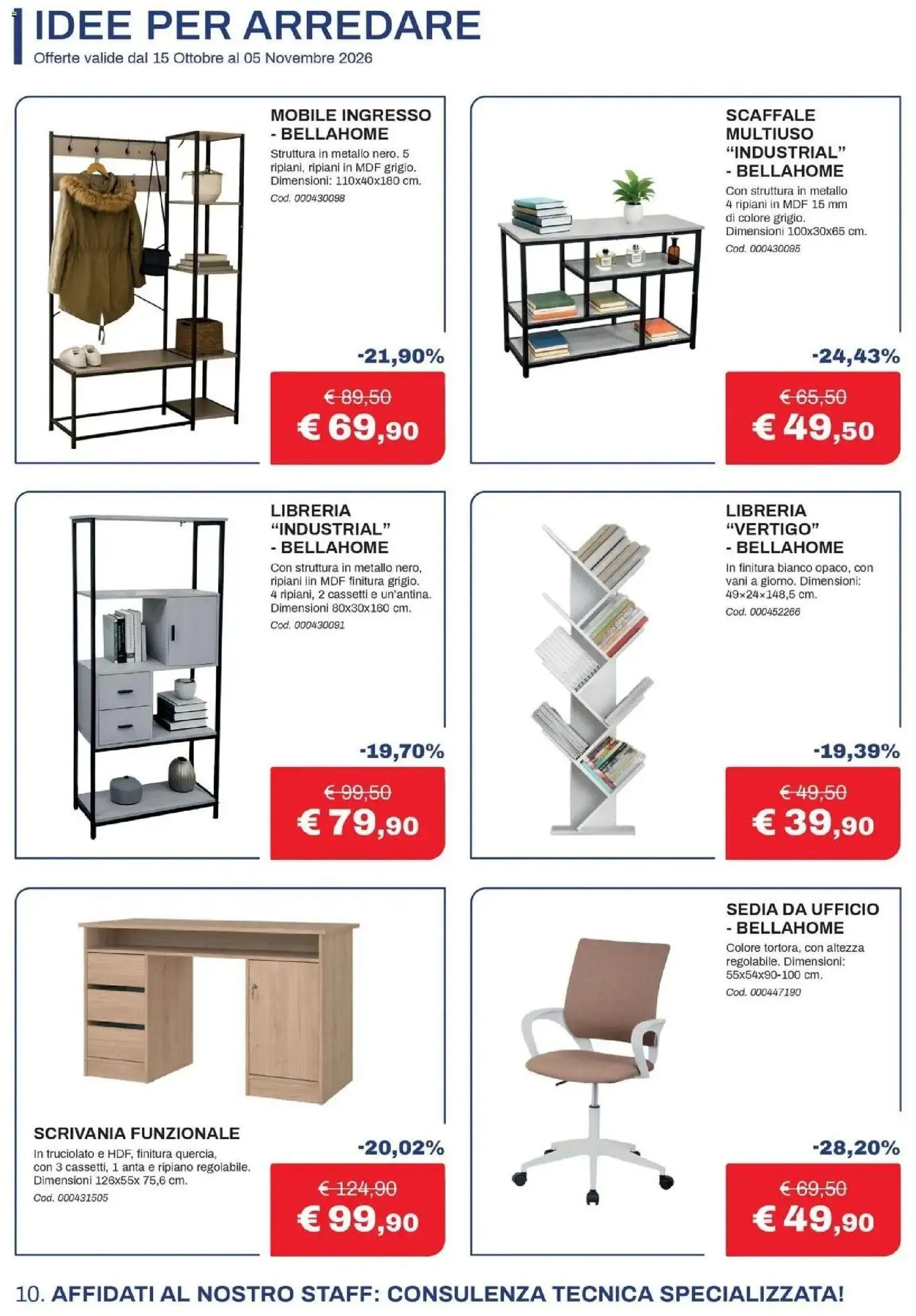 Nuovo Eurobrico volantino Il calore che ti meriti dal 15/10/2026 > offerte anteprima 🛍️ | Pagina: 10 | Prodotti: Mobile, Scaffale, Libreria, Sedia