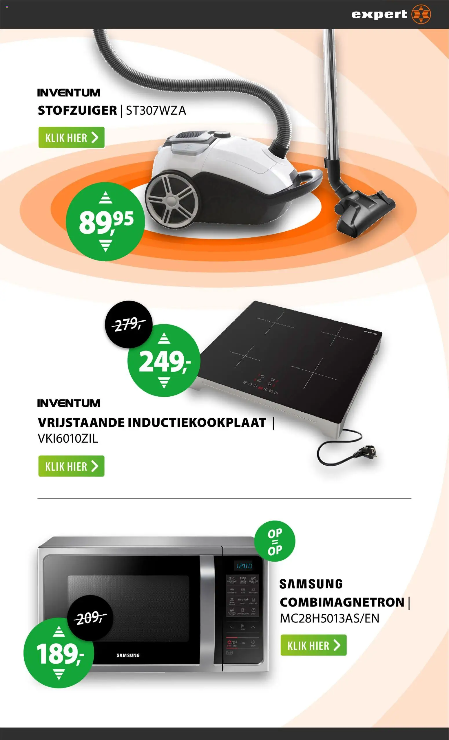 {H1} | Pagina: 19 | Producten: Combimagnetron, Stofzuiger, Inductiekookplaat