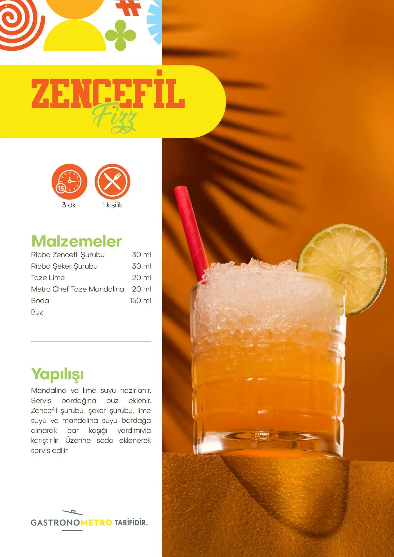 Metro - İçecek Trendleri ve Çözümleri - 08 Temmuz 2026 tarihinden itibaren geçerlidir | Sayfa: 15 | Ürünler: Şeker, Mandalina, Zencefil, Soda