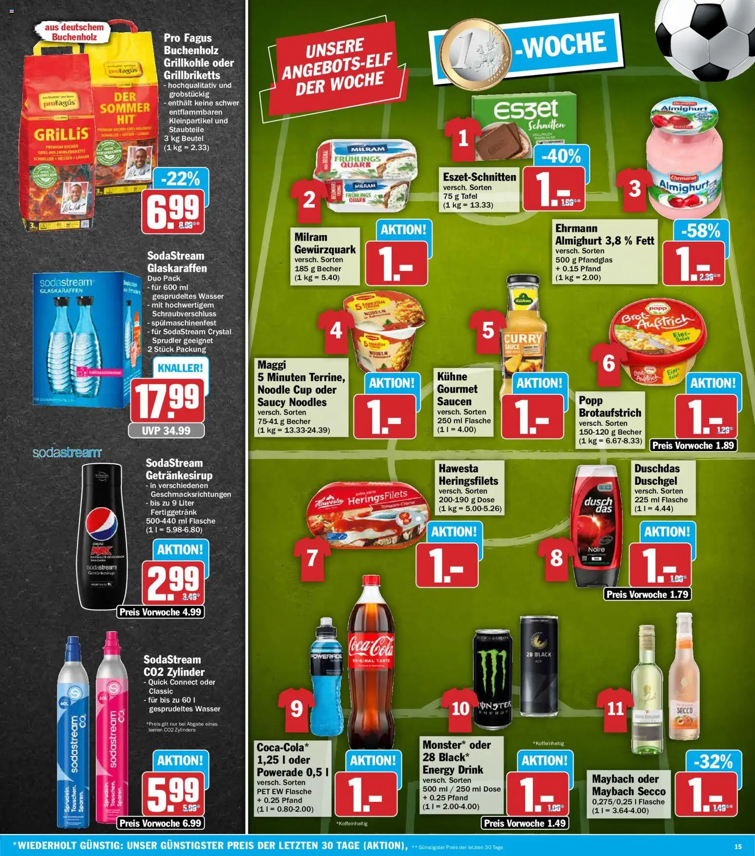 AEZ Prospekt – gültig ab 22.06.2026 | Seite: 15 | Produkte: Maggi, Duschgel, Duschdas, Sodastream