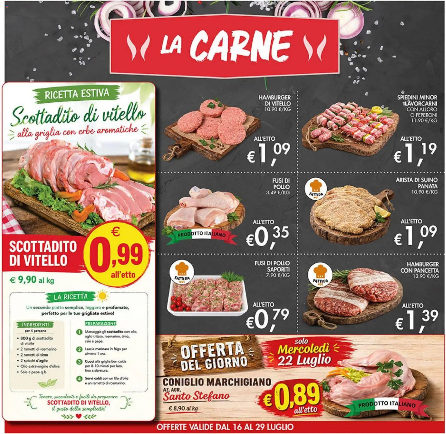 Volantino Coal del 16/07/2026 | Pagina: 4 | Prodotti: Peperoni, Sale, Olio, Piatto