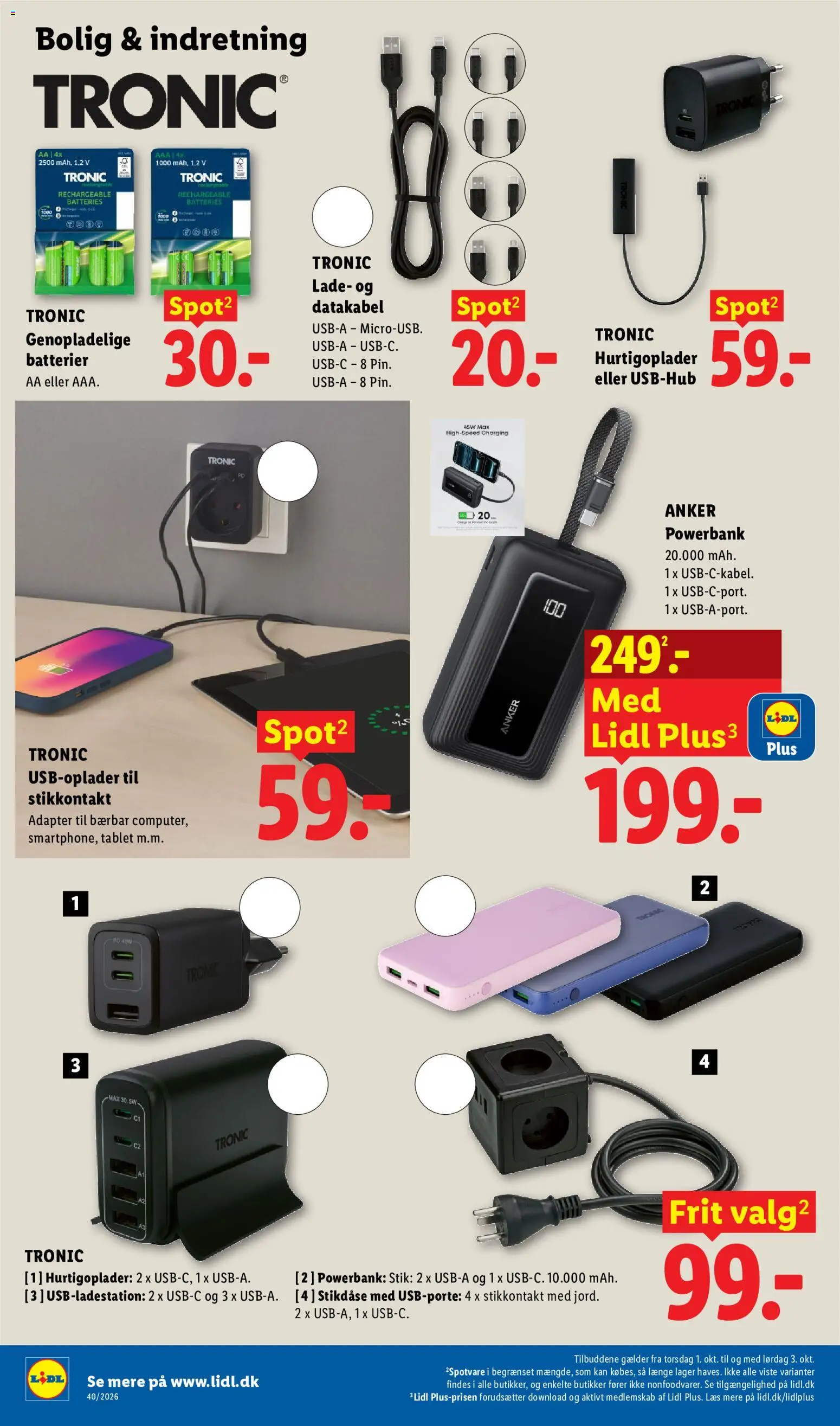 Lidl tilbudsavis – gyldig fra 27/09/2026 | Side: 28 | Produkter: Batterier, Stik, USB, USB Hub