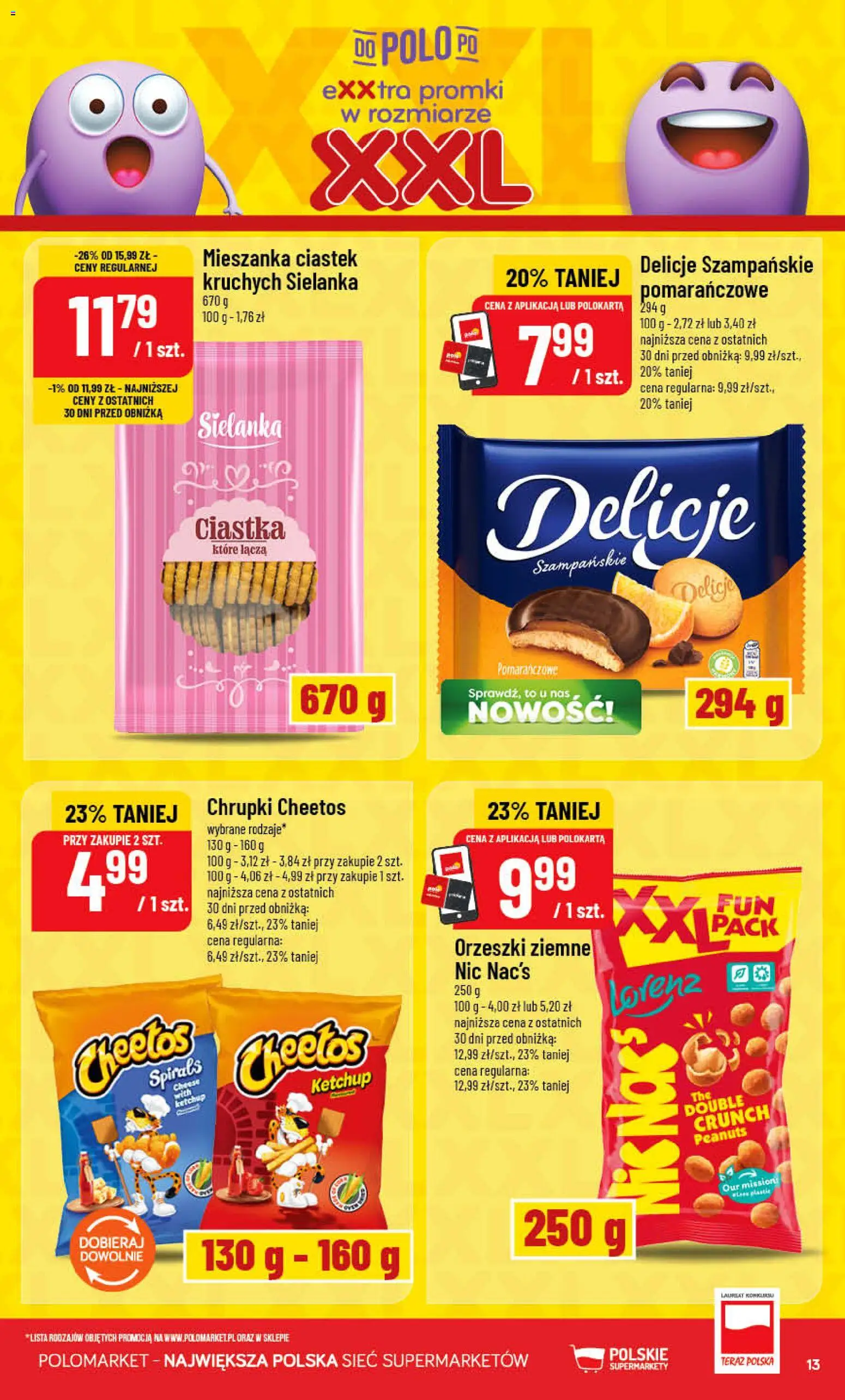 POLOmarket gazetka od 06.05.2026 | Strona: 13 | Produkty: Ketchup, Chrupki, Orzeszki ziemne, Ciastka
