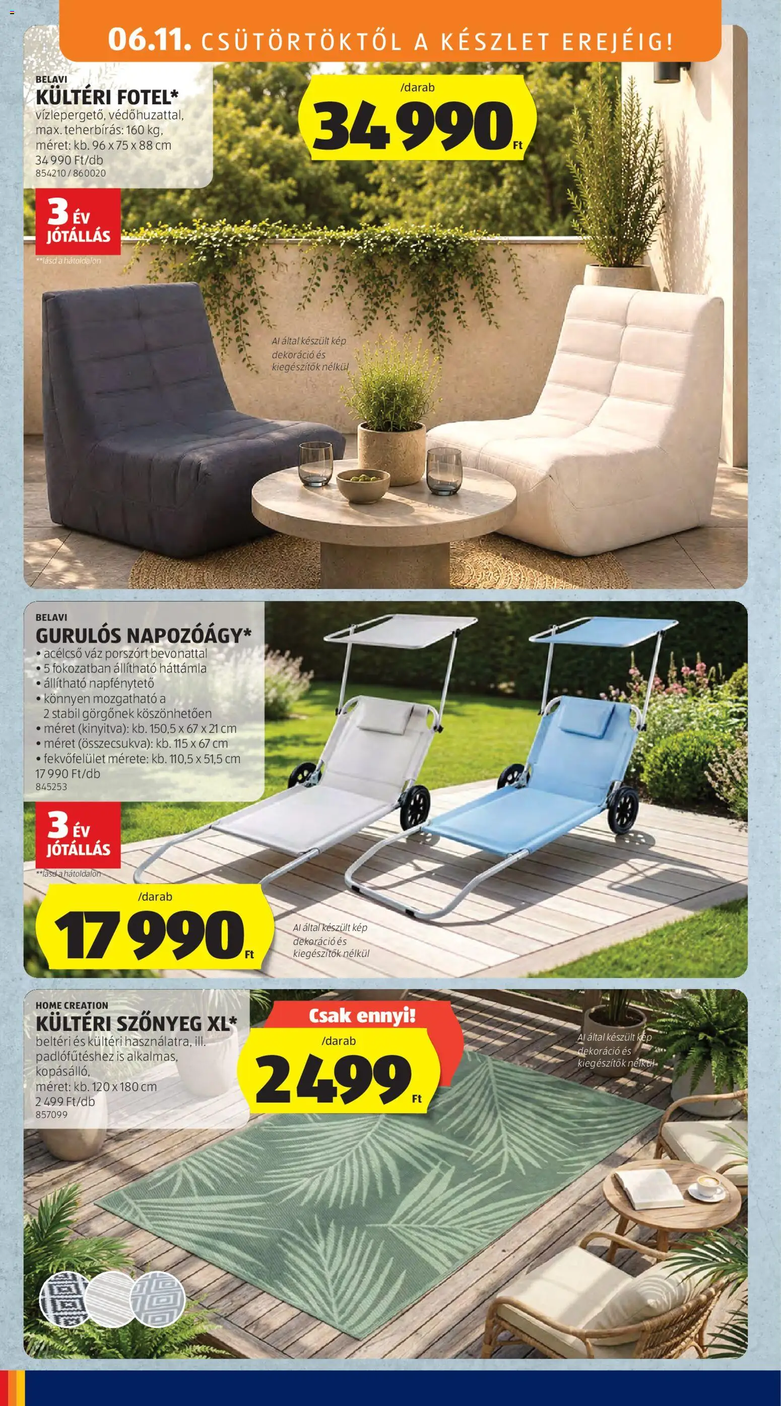 Aldi akciós ujság - amely érvényes a következő dátumtól: 11.06.2026 | Oldal: 2 | Termékek: Szőnyeg, Dekoráció