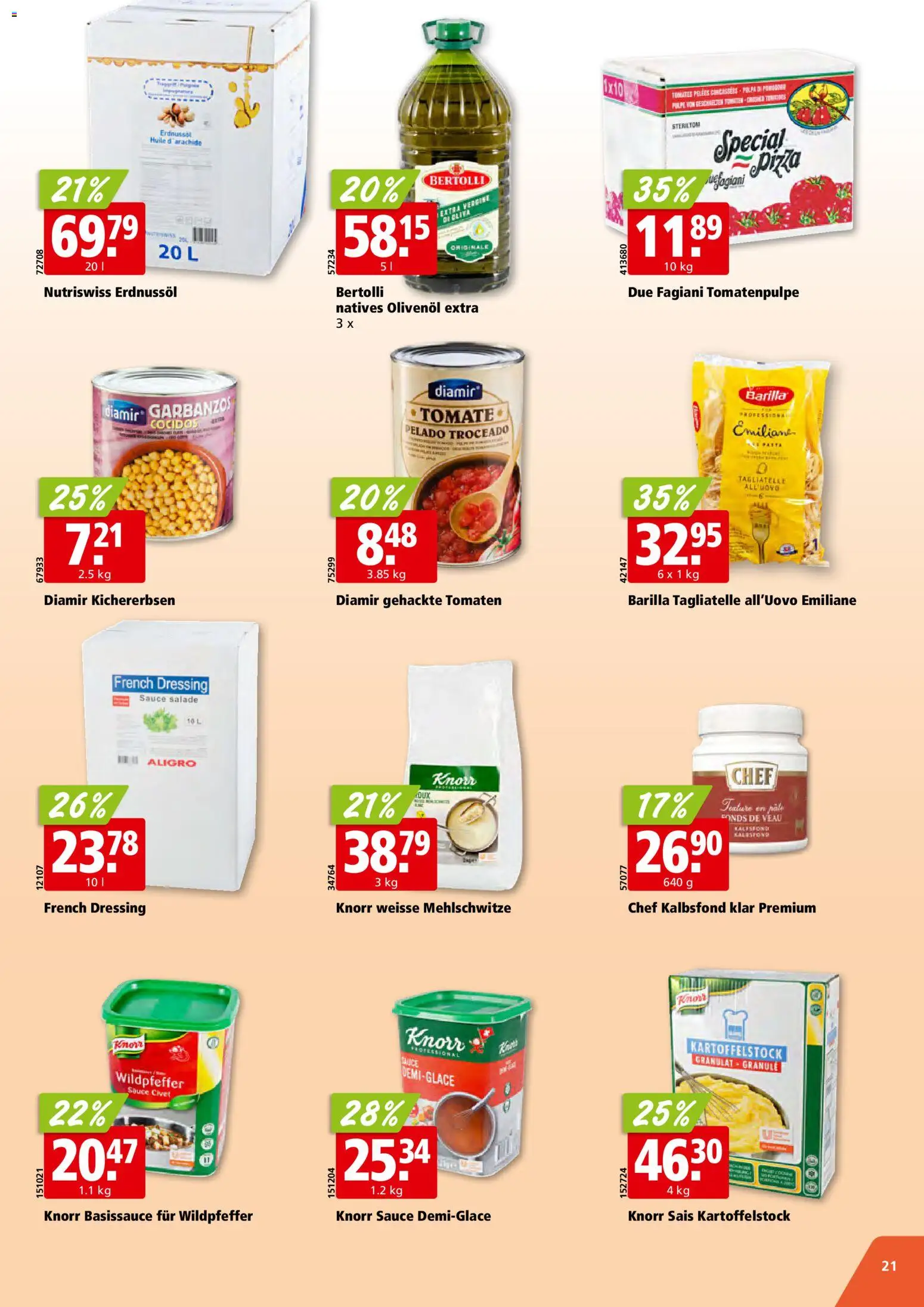 Aligro aktionen Schlieren, Gossau SG, Frauenfeld, Rapperswil-Jona, Sargans, Bern – gültig ab 28.09.2026 | Seite: 21 | Produkte: Barilla, Dressing, Tomaten, Pasta