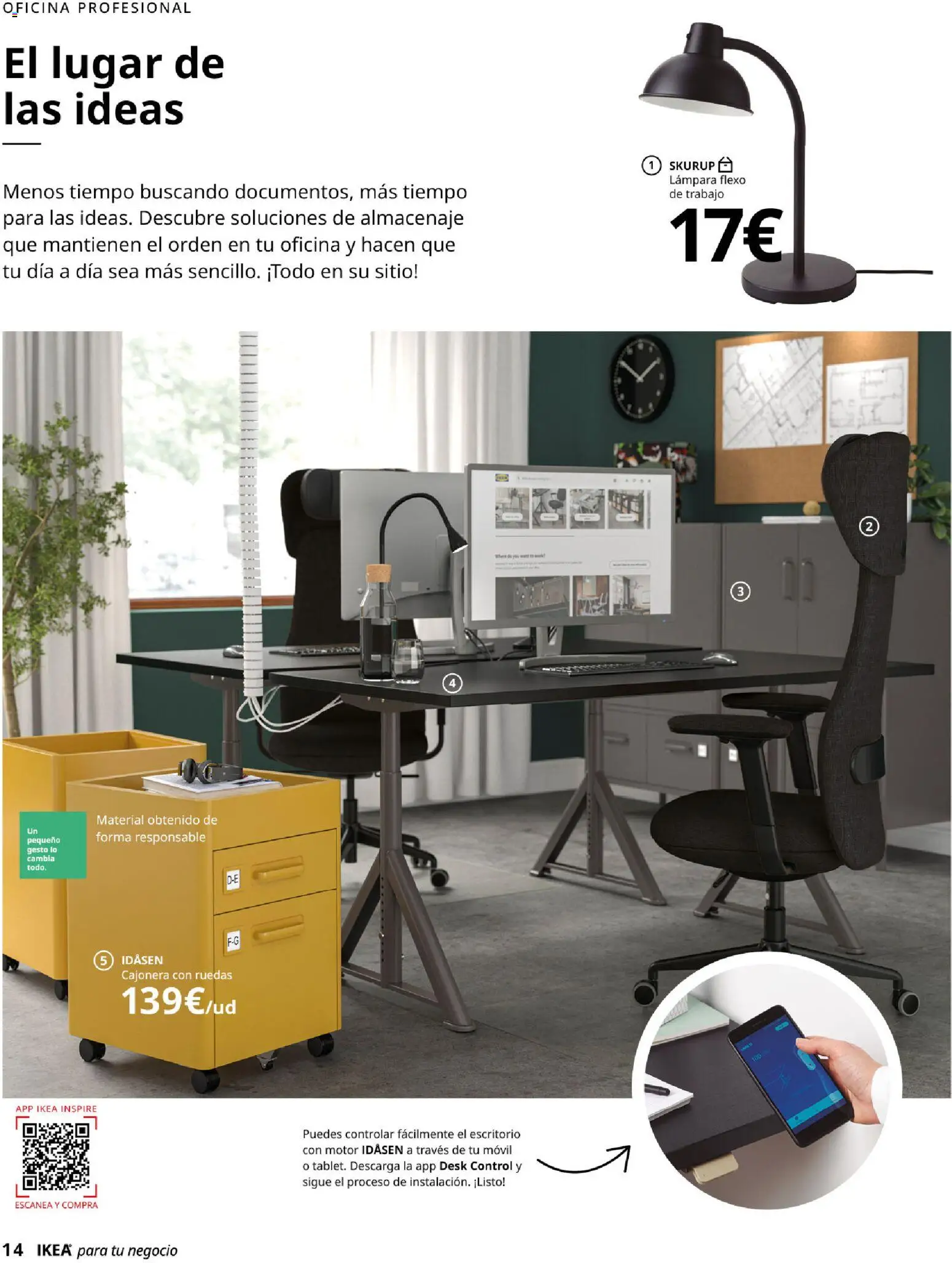 IKEA - IKEA para tu negocio │ válido desde el 01/09/2026 | Página: 14 | Productos: Móvil, Almacenaje, Cajonera, Lámpara