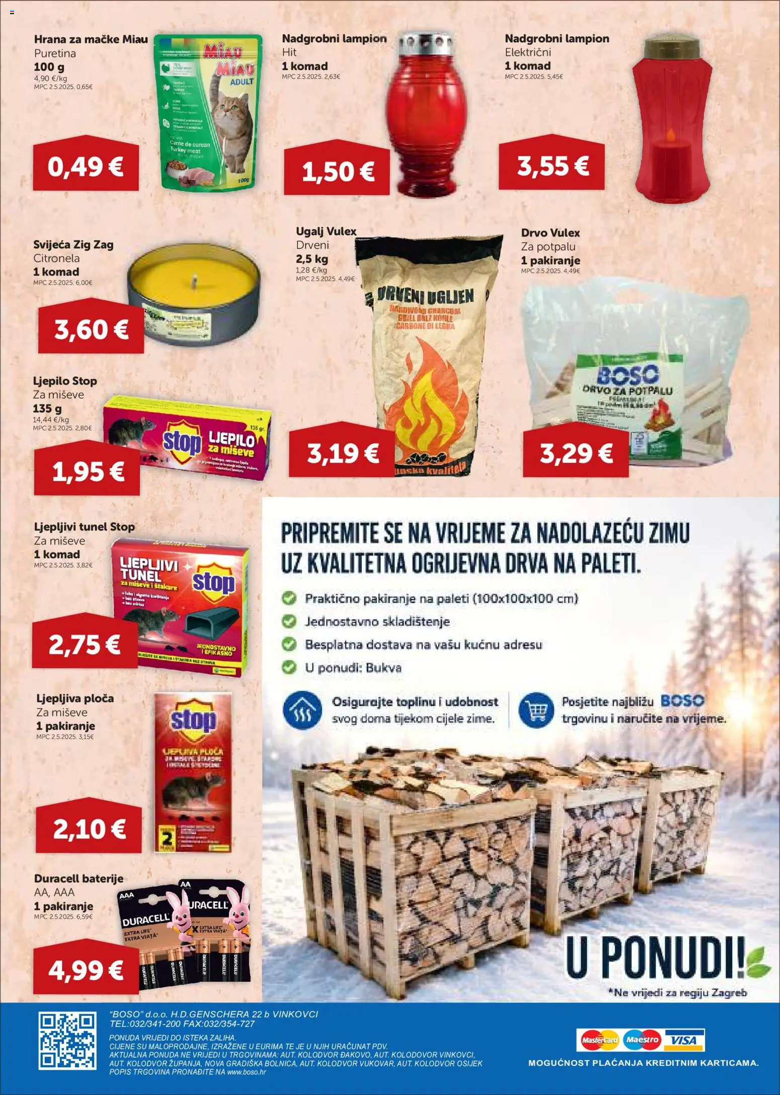 Boso katalog | vrijedi od 18.06.2026 | Stranica: 16 | Proizvodi: Puretina, Lampion, Baterije, Hrana za mačke