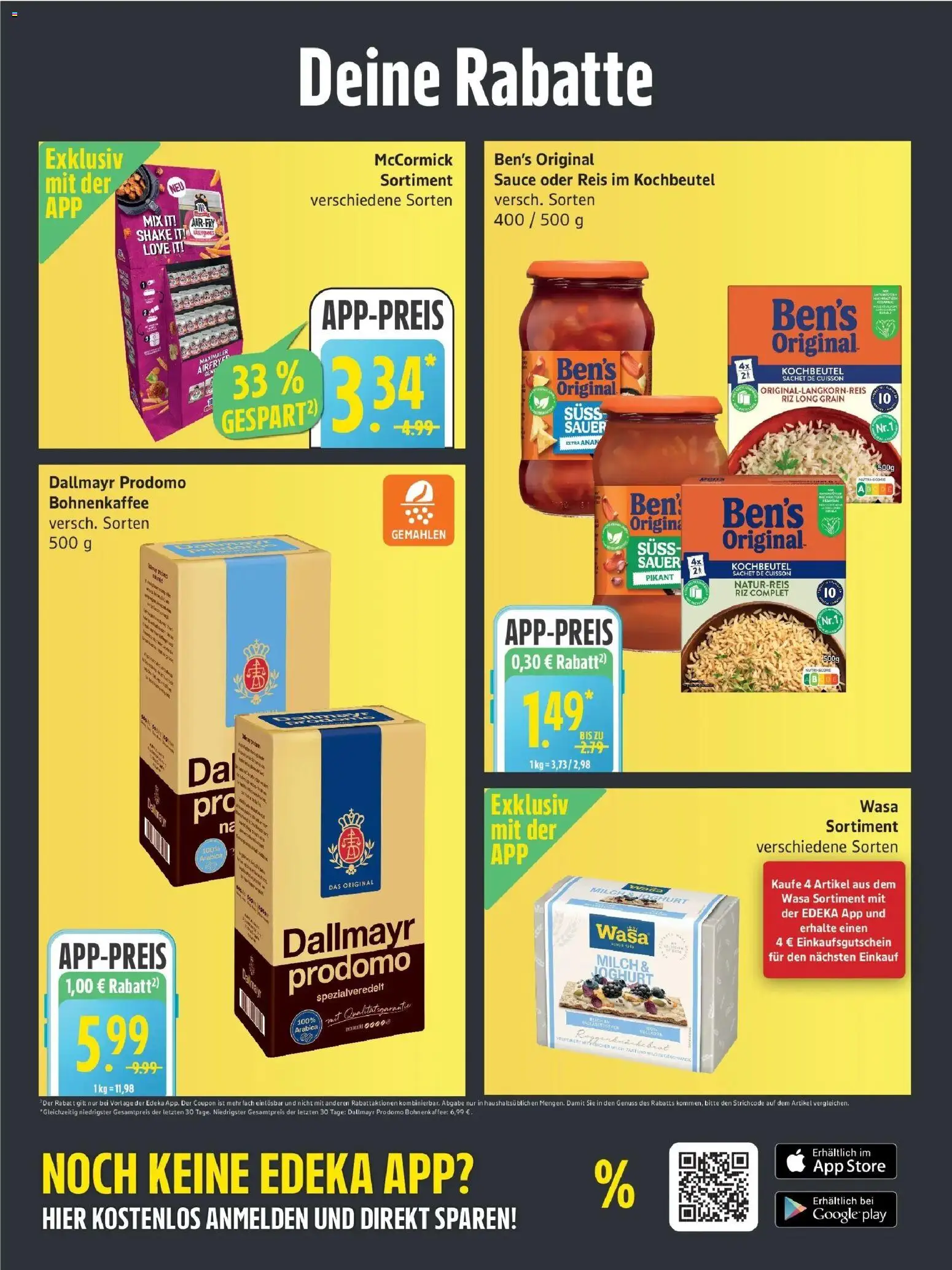 Edeka Prospekt Schleswig (ab 28.09.2026) » Angebote Online | Seite: 5 | Produkte: Joghurt, Dallmayr, Reis, Dallmayr prodomo