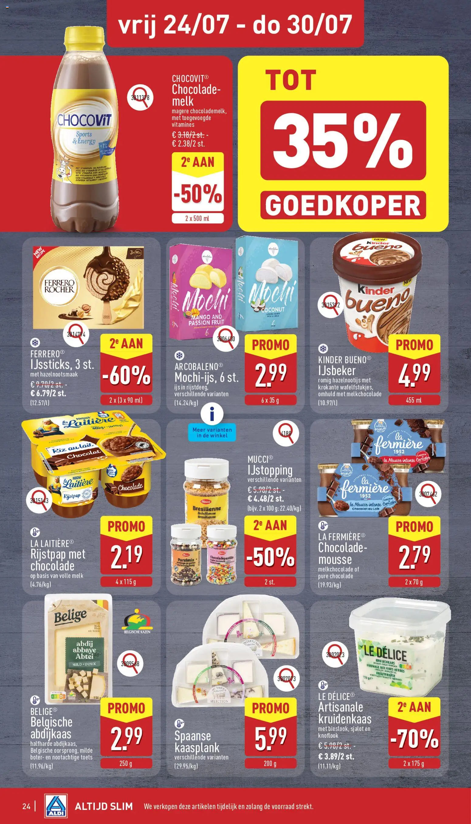 {H1} | Pagina: 24 | Producten: Pudding, La, Melk, Boter