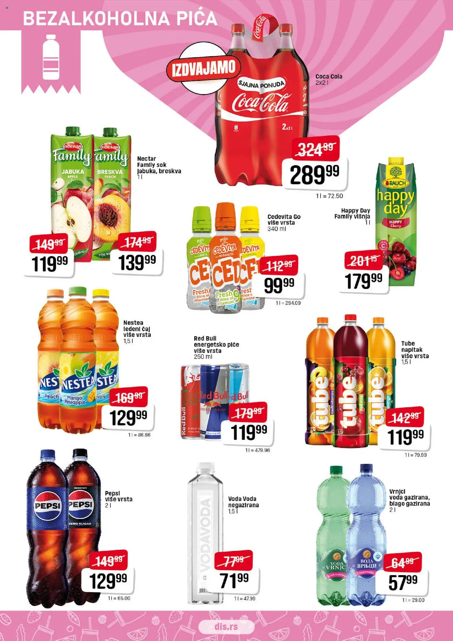 Super DIS katalog - važi od 21.05.2026 | Strana: 10 | Proizvode: Višnja, Sok, Red Bull, Čaj