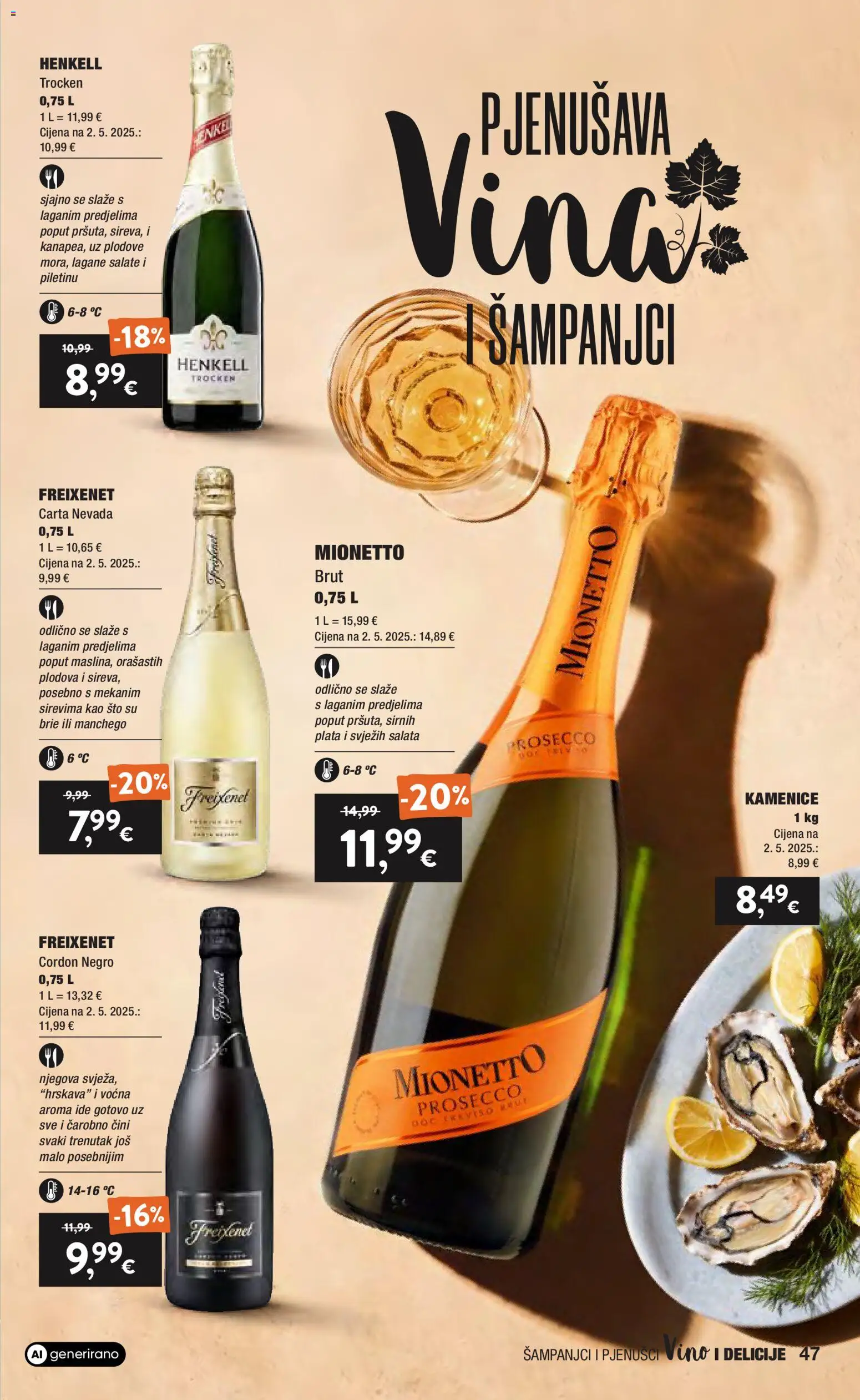 Interspar katalog | vrijedi od 16.09.2026 | Stranica: 47 | Proizvodi: Prosecco, Vino, Salata