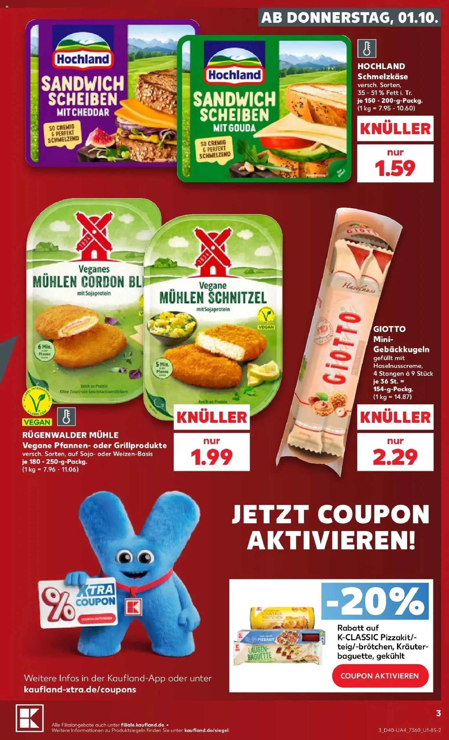 Prospekt Kaufland ab 28.09.2026 » Angebote Online zum Blättern | Seite: 13 | Produkte: Mühle, Gouda, Baguette, Schnitzel