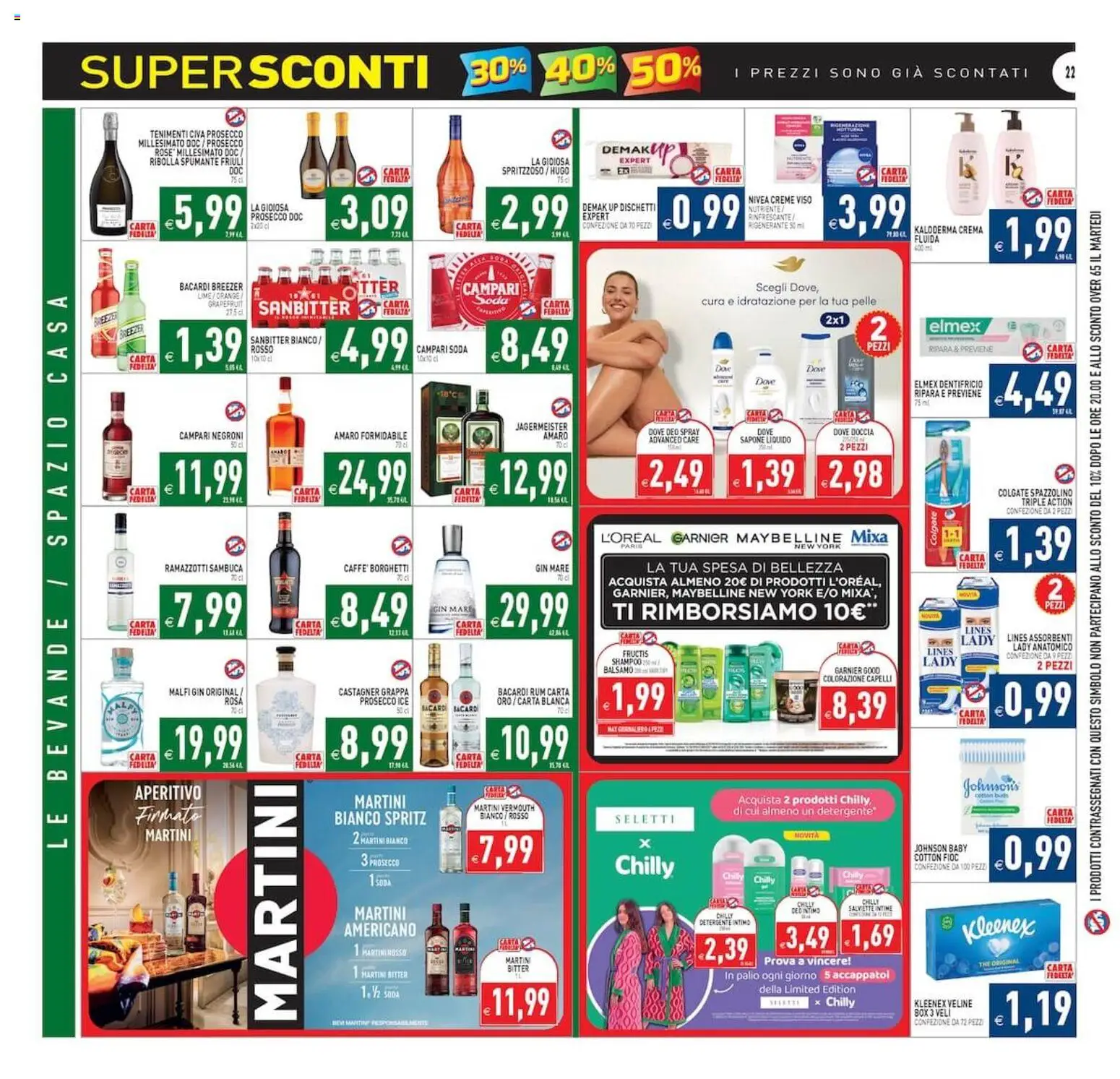 Volantino PIM Supermercati del 02/09/2026 | Pagina: 22 | Prodotti: Veline, Detergente, Intimo, Spumante