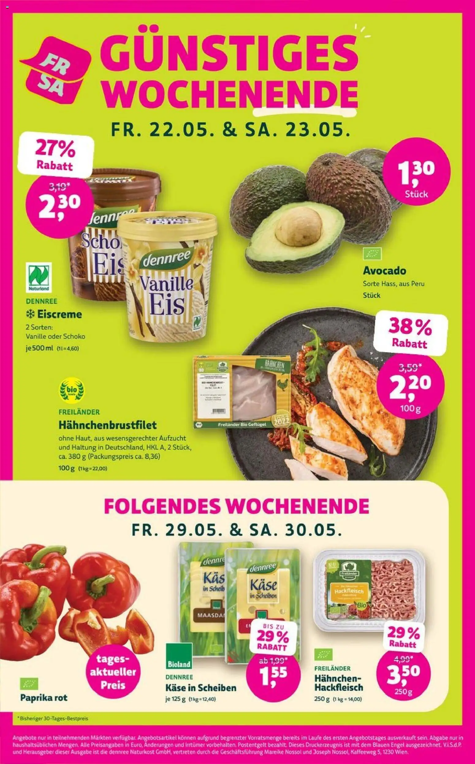 BioMarkt Prospekt 	 – gültig ab 20.05.2026 | Seite: 4 | Produkte: Käse, Eiscreme, Avocado, Hackfleisch