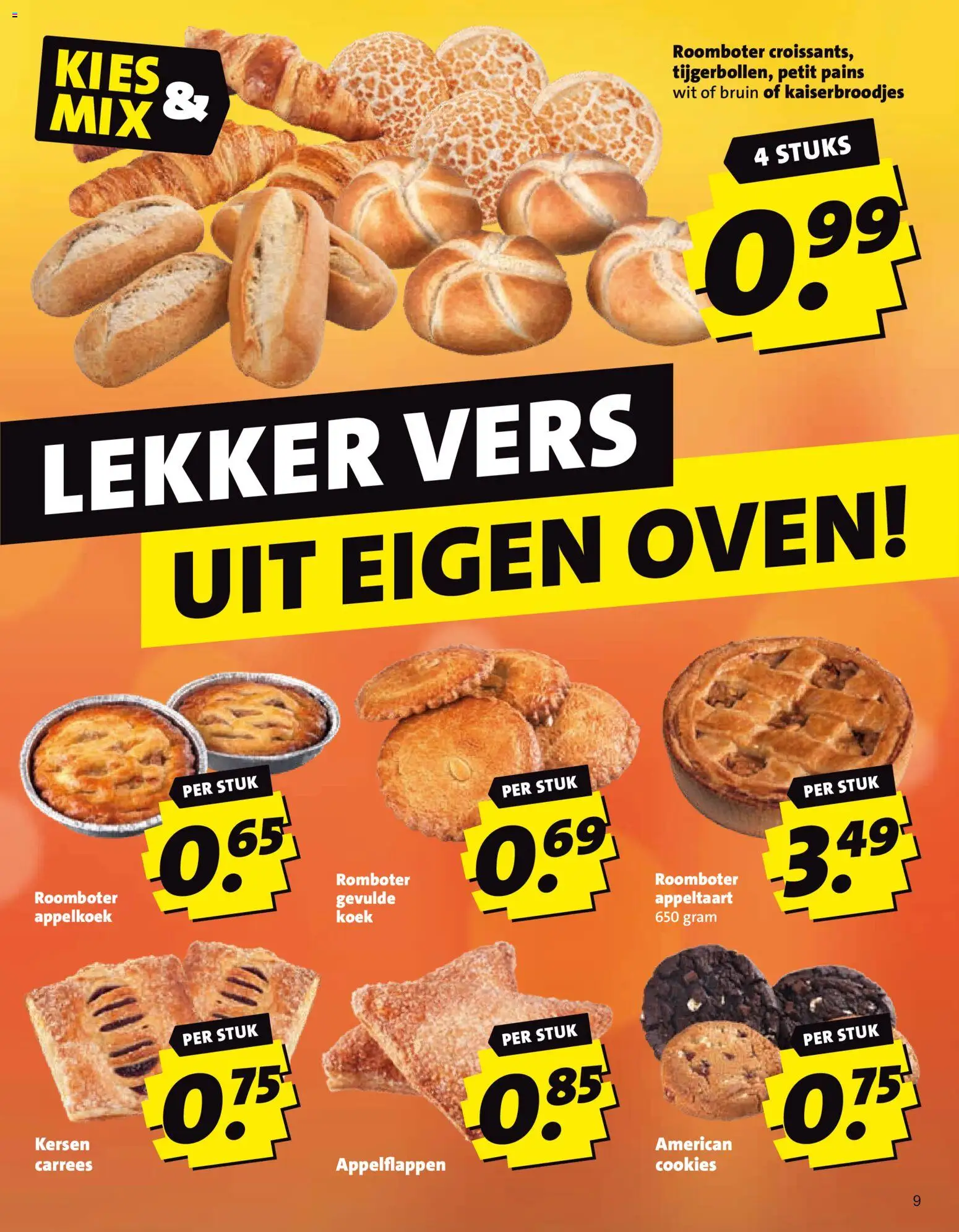 {H1} | Pagina: 9 | Producten: Kersen, Roomboter, Oven, Appeltaart
