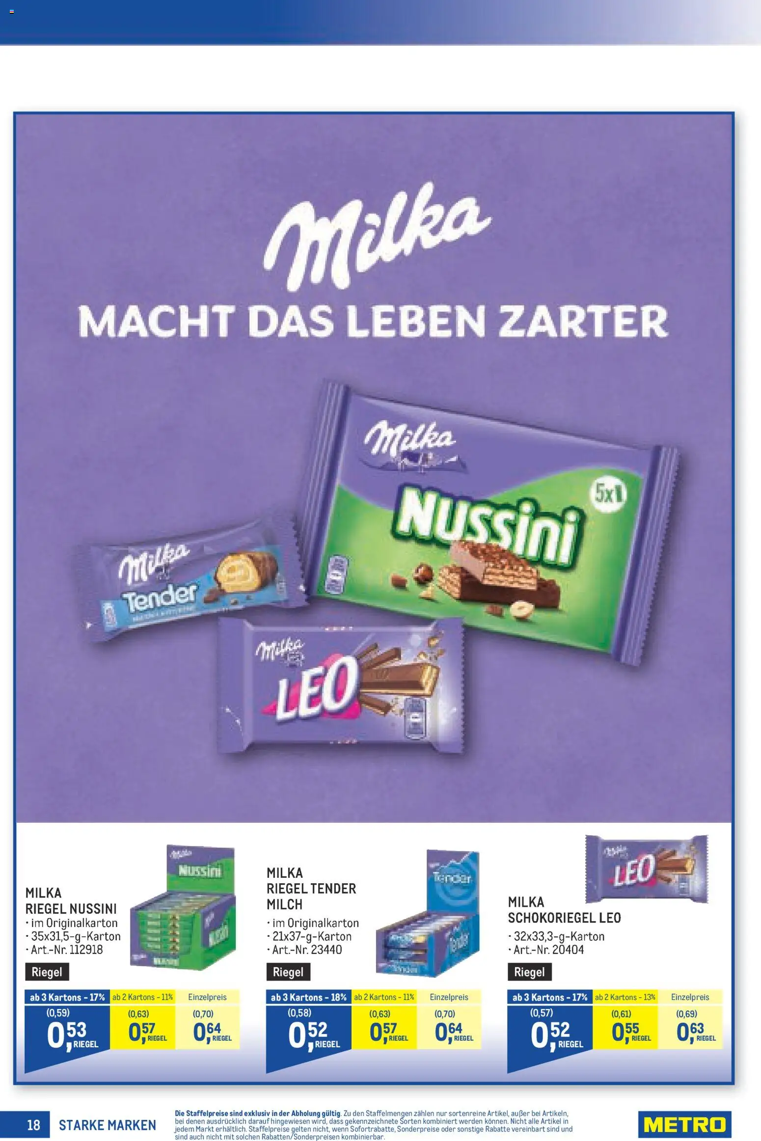 Metro angebote Starke Marken gültig ab 17.09.2026 | Seite: 18 | Produkte: Milch
