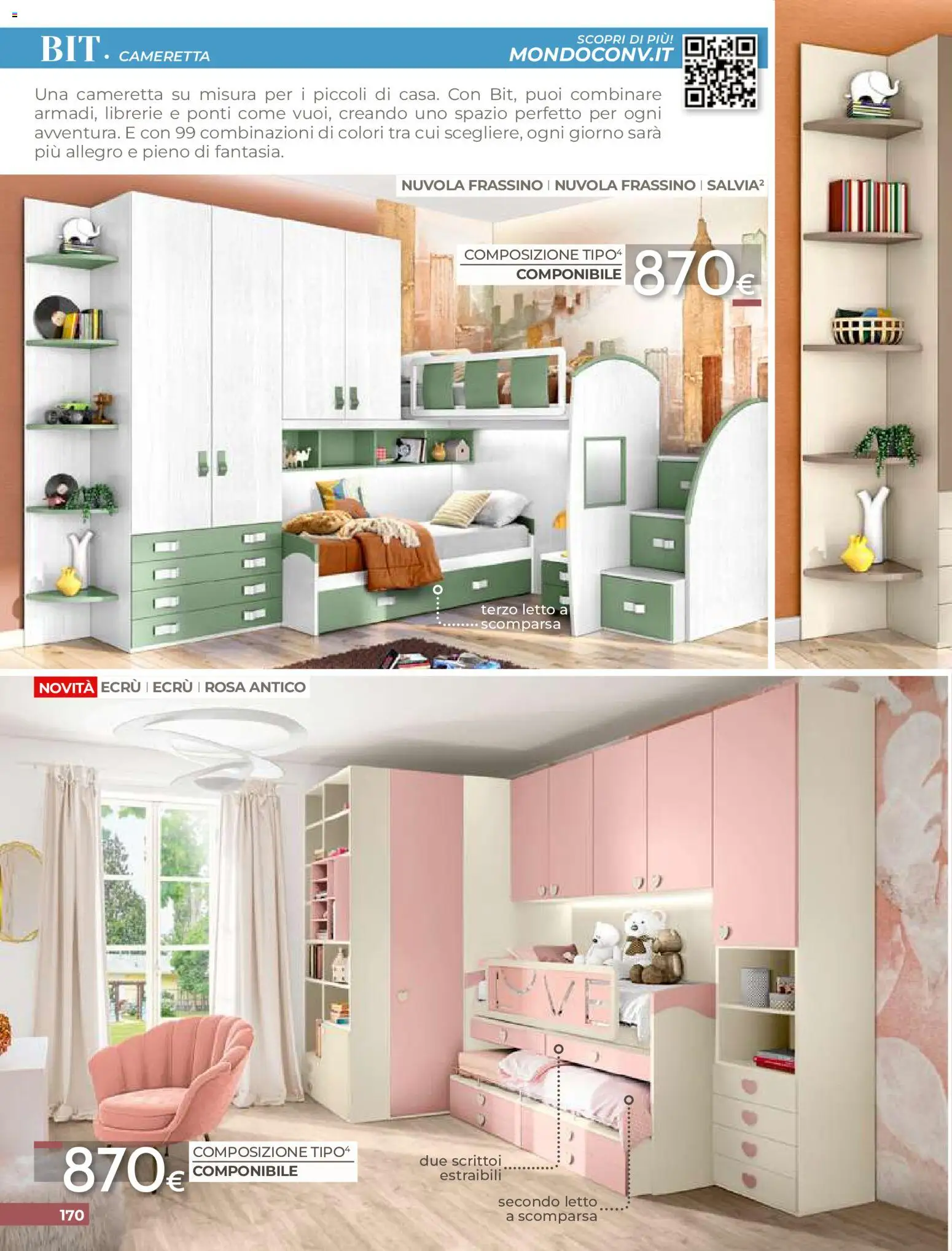 Volantino Mondo Convenienza del 01/09/2026 | Pagina: 172 | Prodotti: Letto