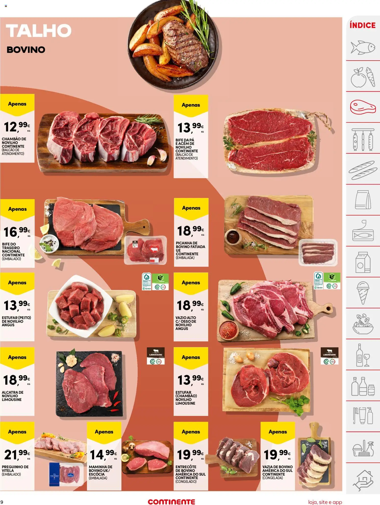 Continente folheto │ válido de 16.06.2026 | Página: 9 | Produtos: Vitela, Boné, Pá