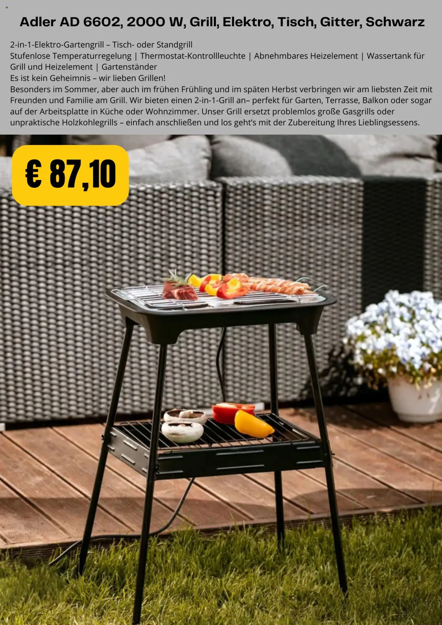 Kaufland Flugblatt gültig ab 08.06.2026 | Seite: 4 | Produkte: Grill, Tisch