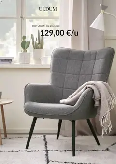 Vista previa Sillón ULDUM tela gris/negro, Sillón ULDUM tela gris/negro válido desde el 25/06/2026 | Página: 3 | Productos: Sillón