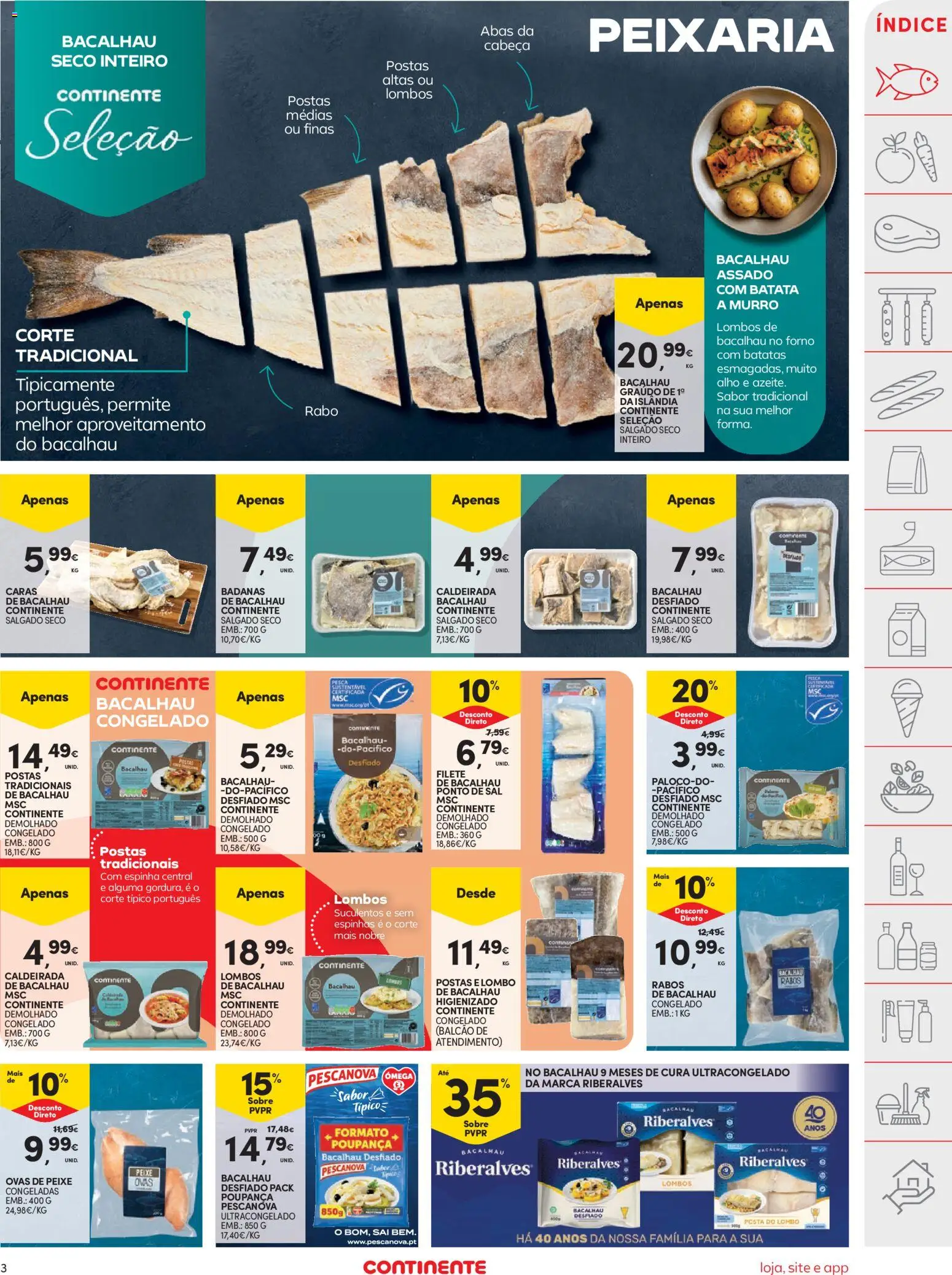 Continente folheto │ válido de 07/07/2026 | Página: 5 | Produtos: Forno, Sal, Lombo, Peixe