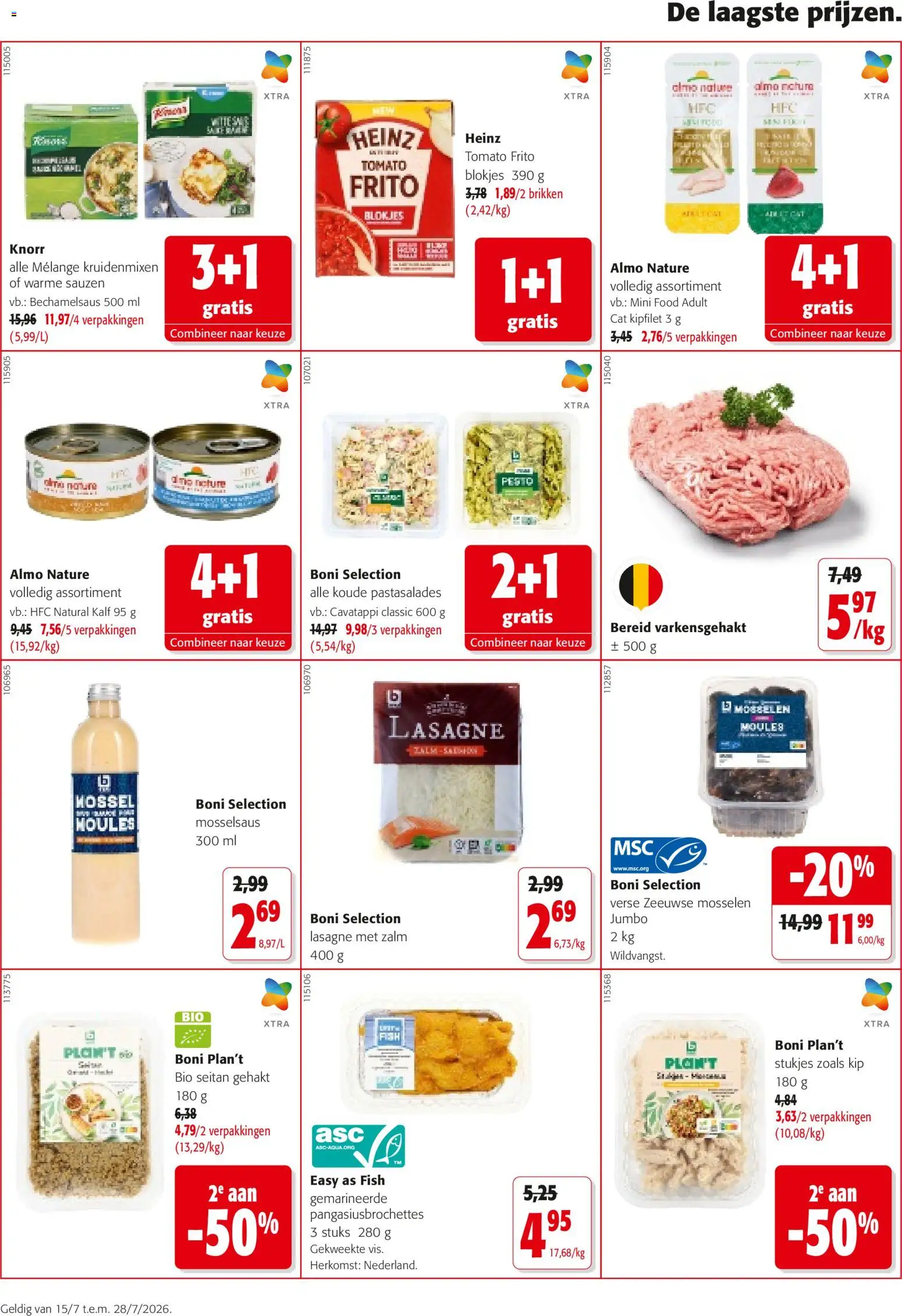 {H1} | Pagina: 8 | Producten: Gehakt, Zalm, Vis, Lasagne