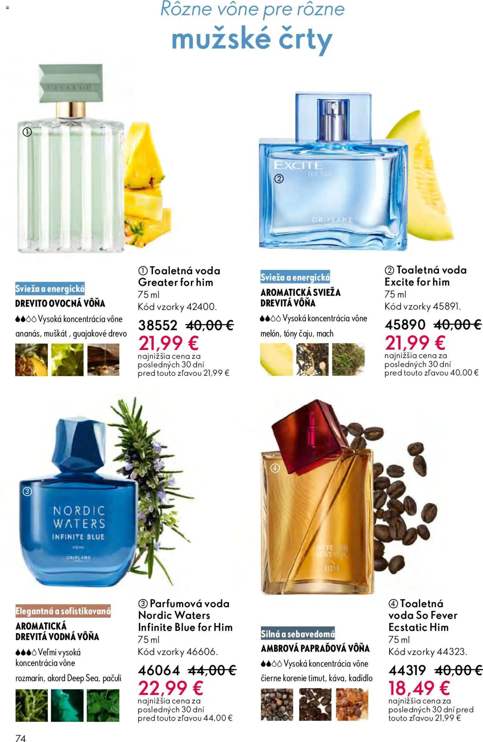 Nové Oriflame akcie – leták je platný od 25.03.2026 | Strana: 74 | Produkty: Čierne korenie, Toaletná voda, Korenie, Voda