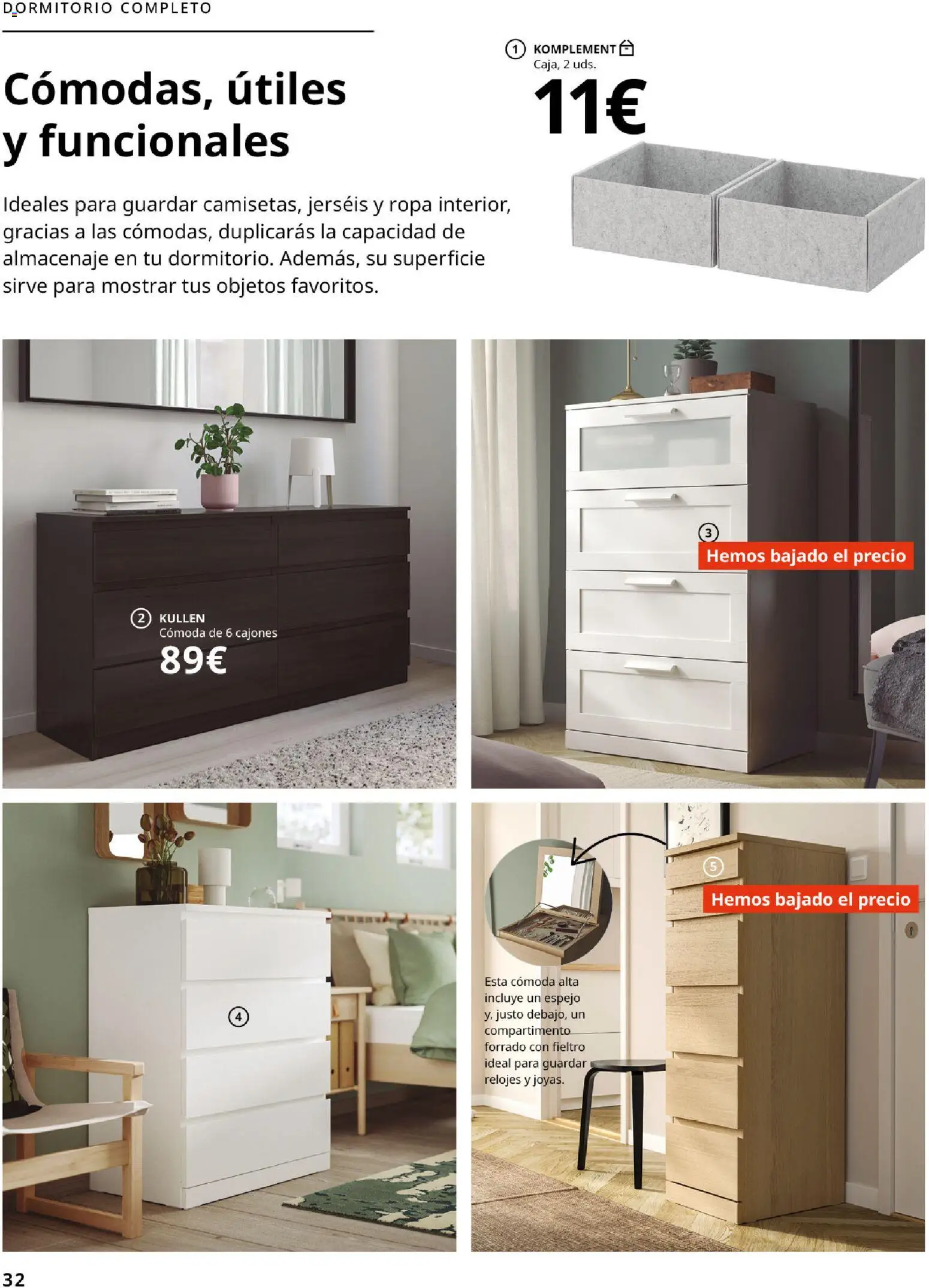 Catálogo IKEA Organización en el hogar │ válido desde el 15/01/2026 | Página: 32 | Productos: Ropa, Almacenaje, Espejo