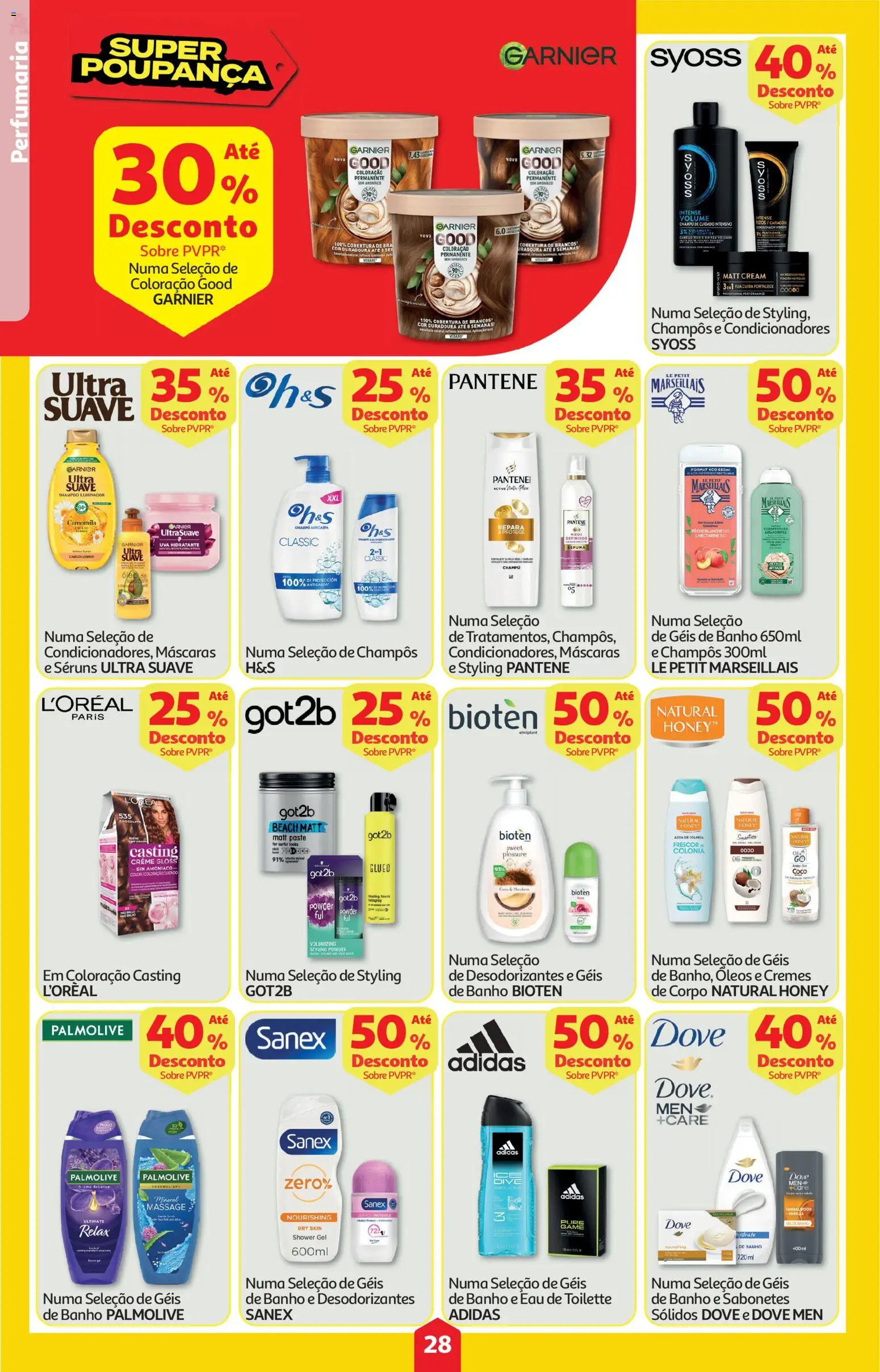 Auchan folheto │ válido de 04.06.2026 | Página: 28 | Produtos: Iluminador, Shampoo, Banho, Chocolate