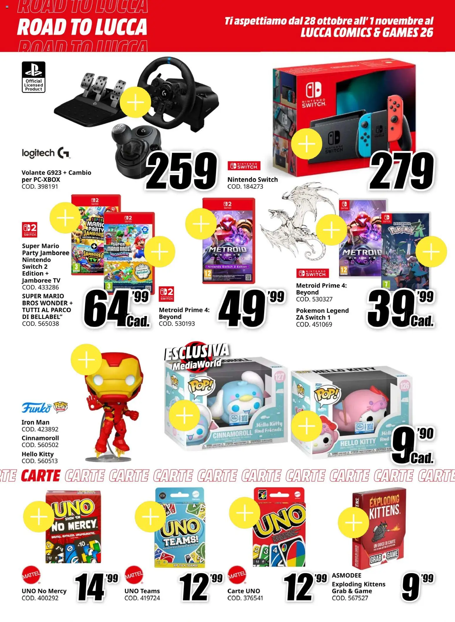 Volantino Media World del 05/10/2026 | Pagina: 6 | Prodotti: Tè, TV, Gioco